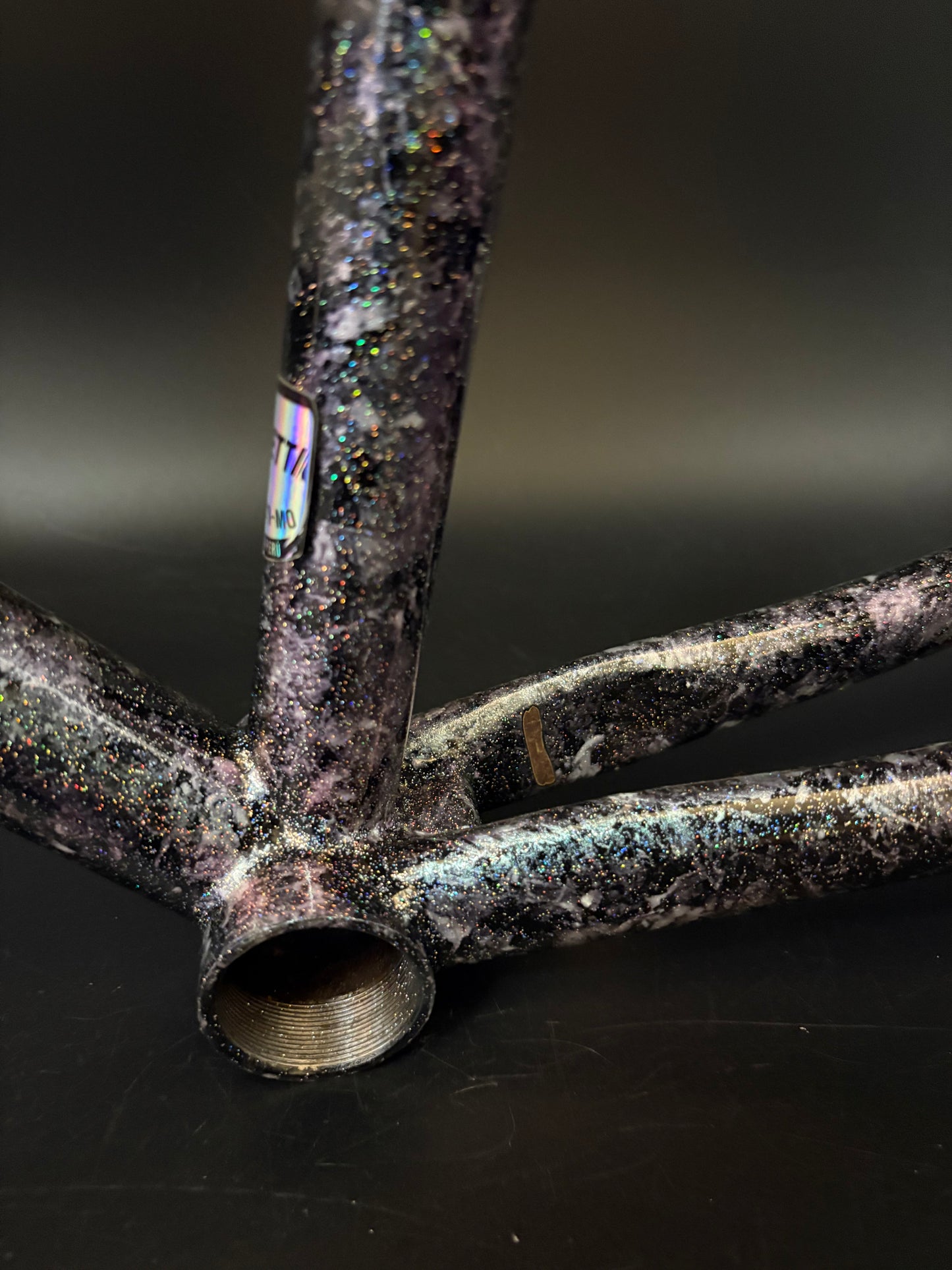 Vendetta Steel Frameset Purple Marble 52cm TT 47cm ST