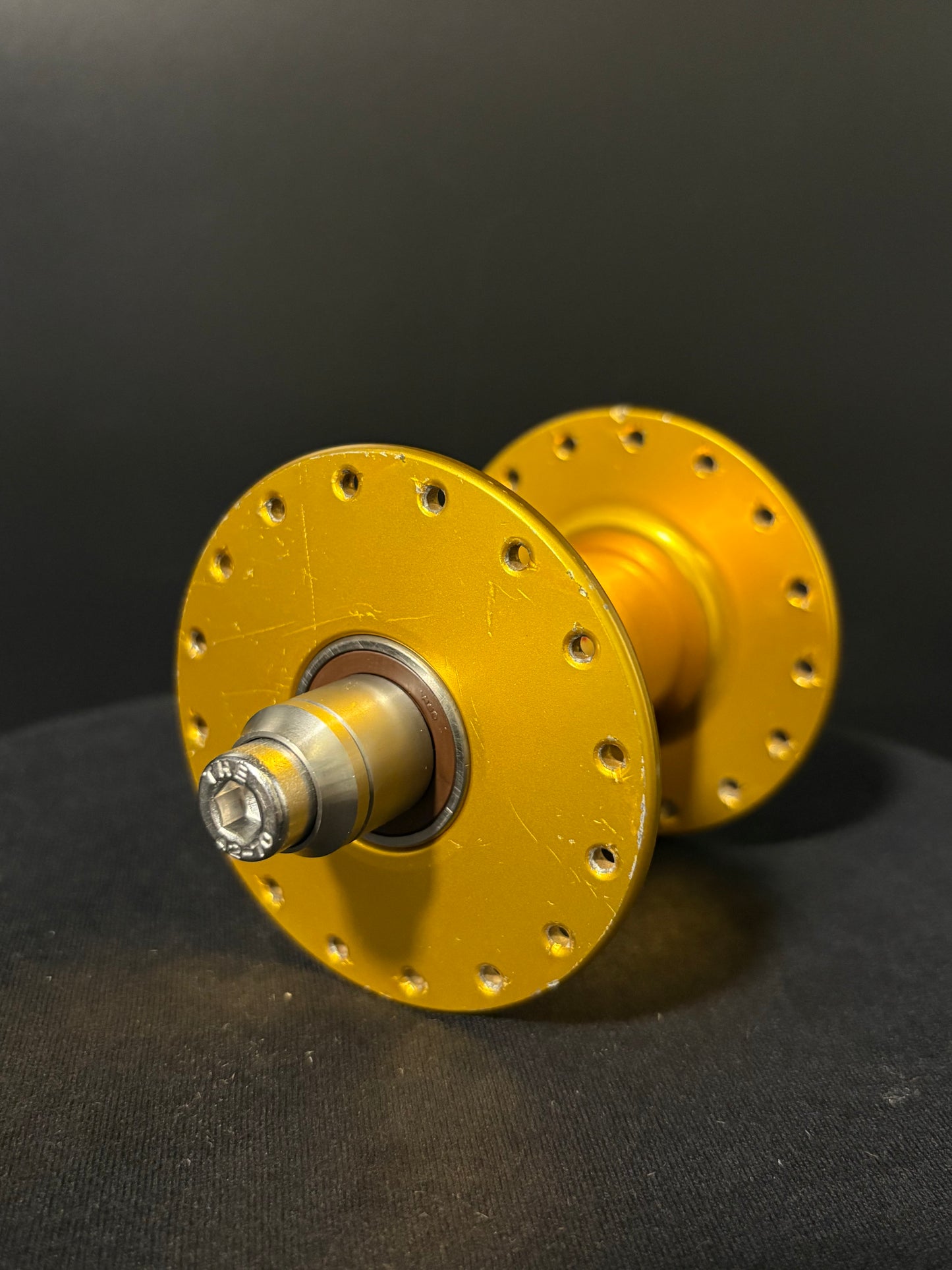 Phil Wood High Flange Track Hubs Gold 32h
