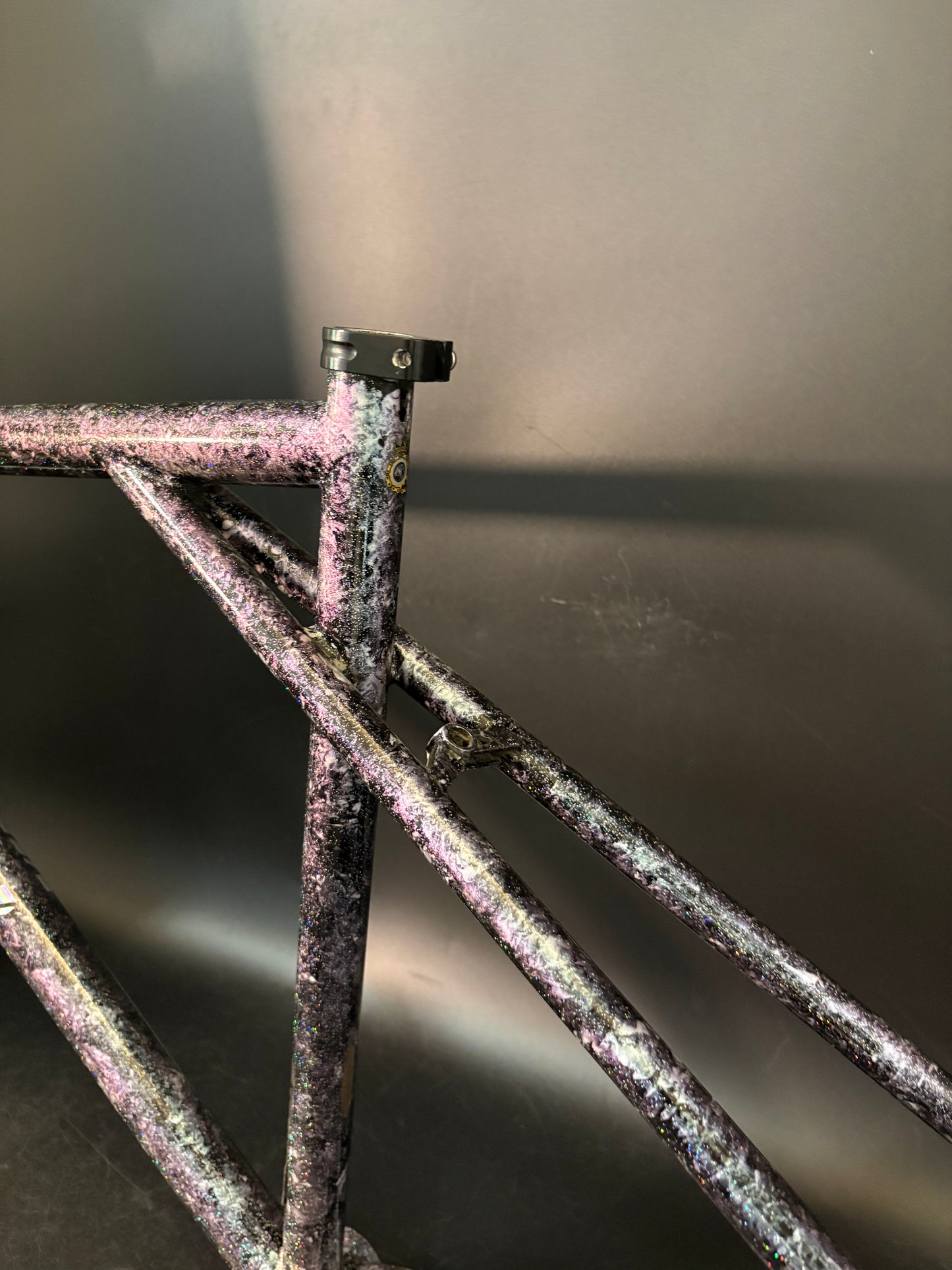 Vendetta Triple T Frameset Purple Marble Sparkle XS
