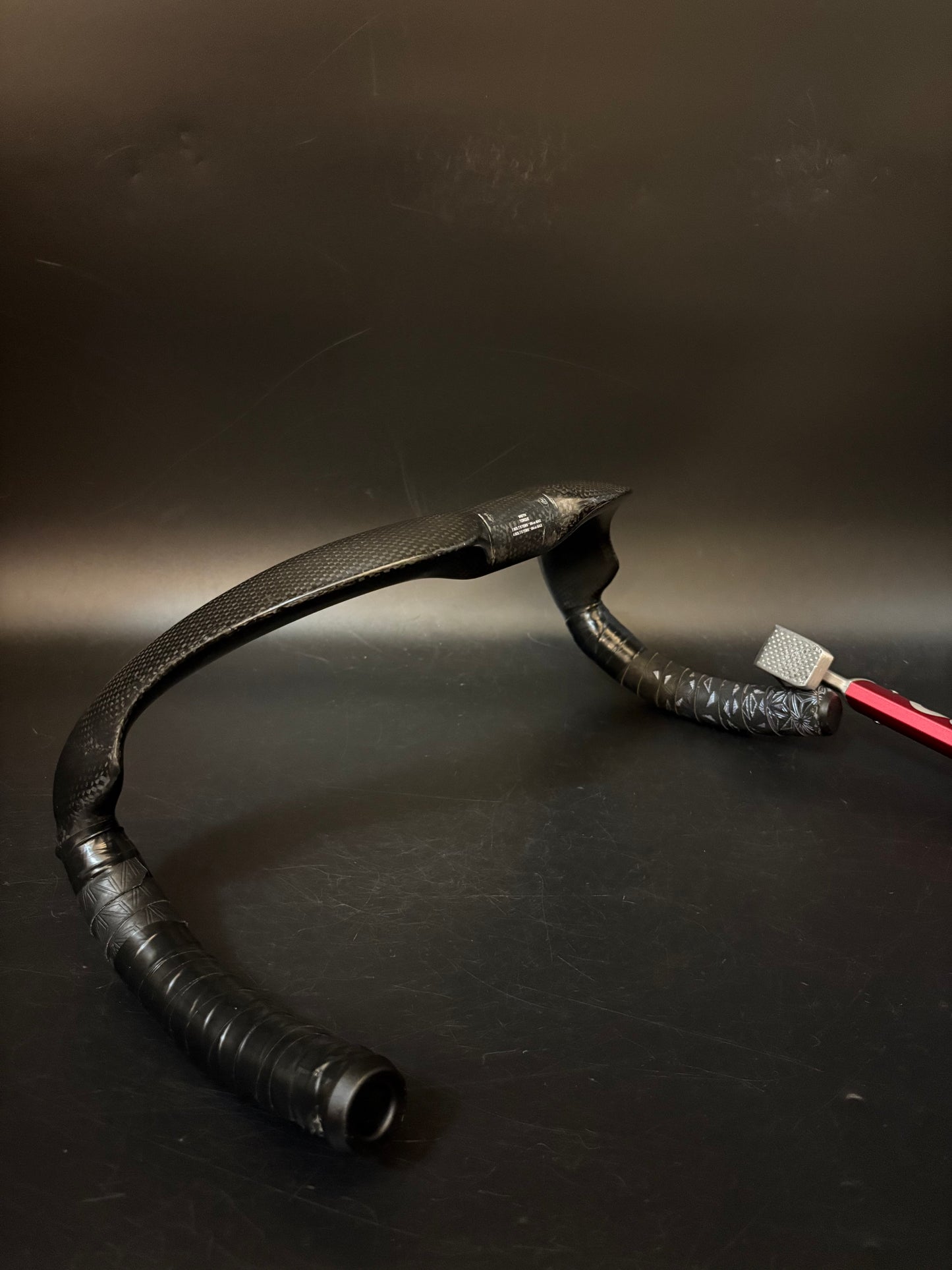 Unbranded Track Drop Handlebar Carbon 37cm 31.8