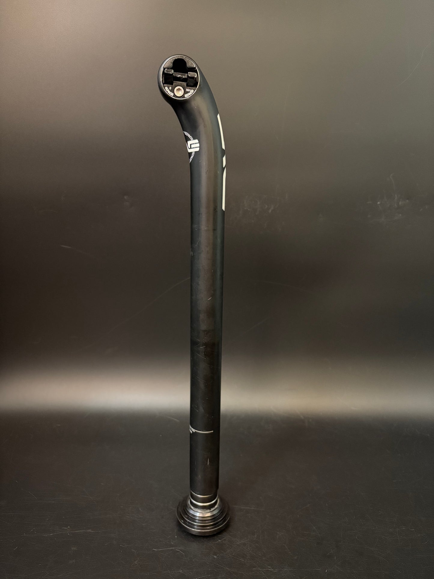Enve White Logo Setback Seatpost Carbon 31.6 400mm