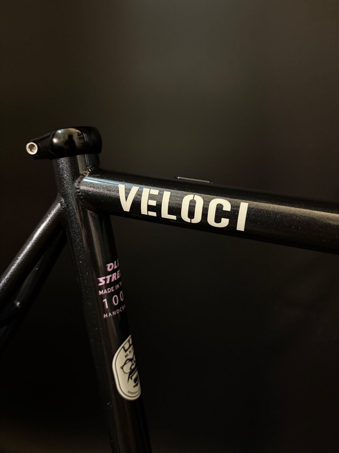 Veloci Old Street Frameset Glitter Black 54cm Medium