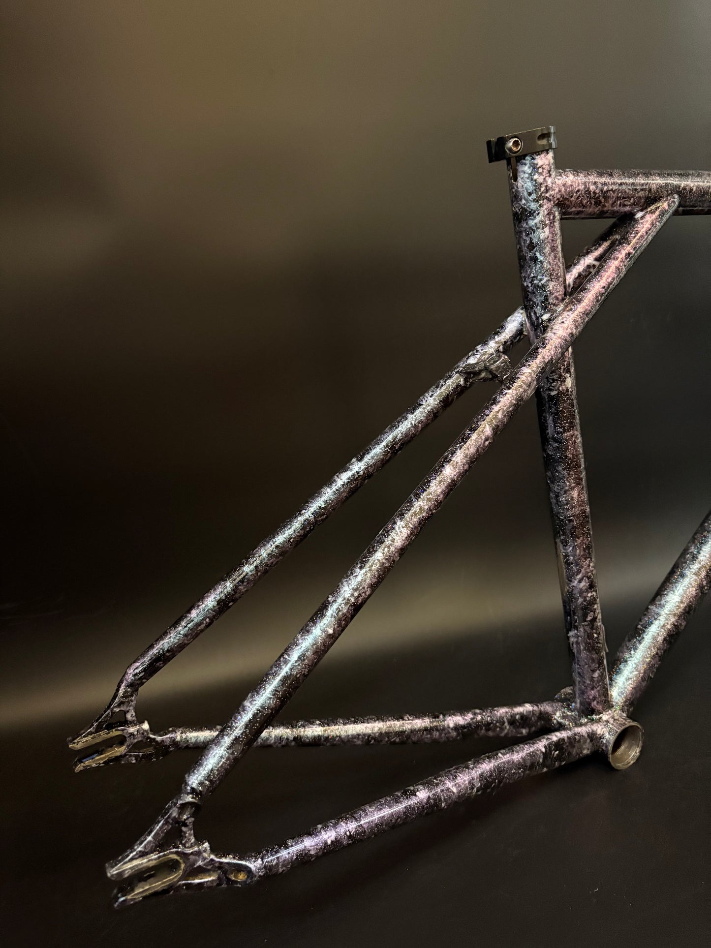 Vendetta Steel Frameset Purple Marble 52cm TT 47cm ST