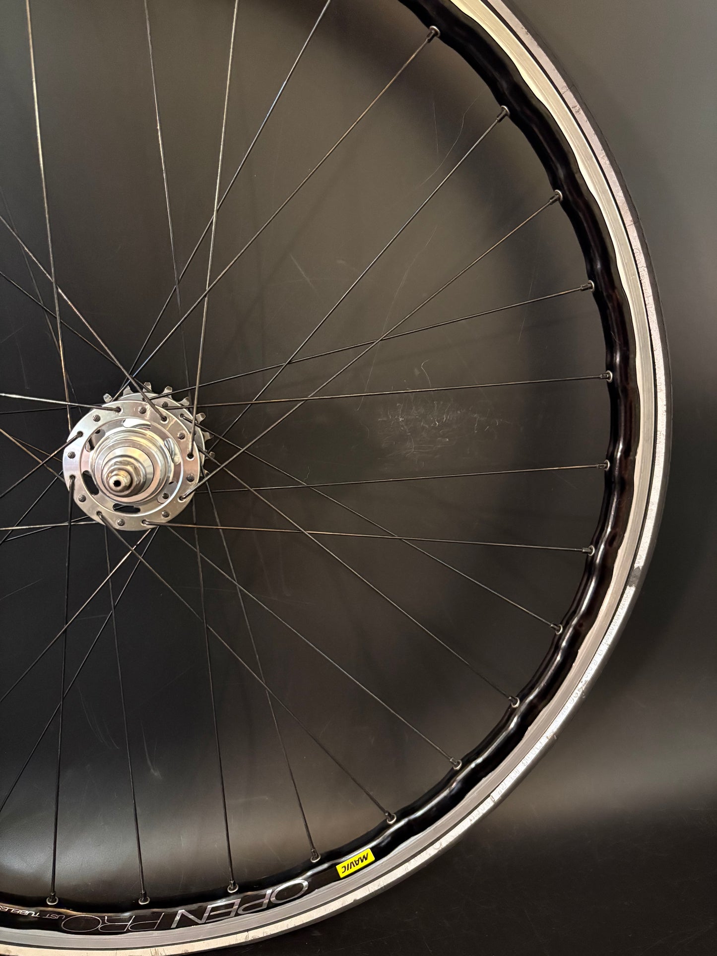 Mavic Open Pro UST Machined / Elite Shope Carbon Hub Wheelset 32h
