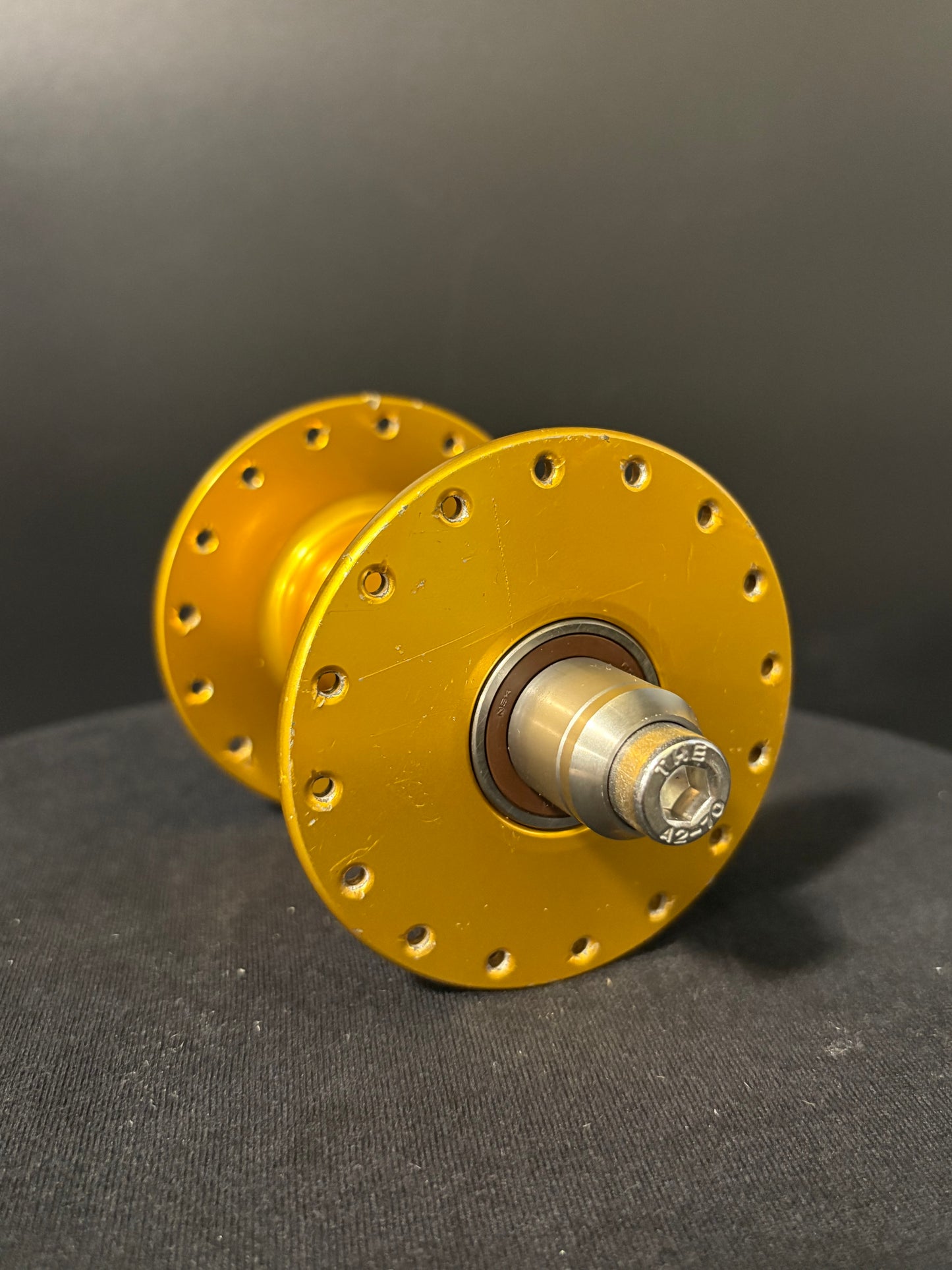 Phil Wood High Flange Track Hubs Gold 32h