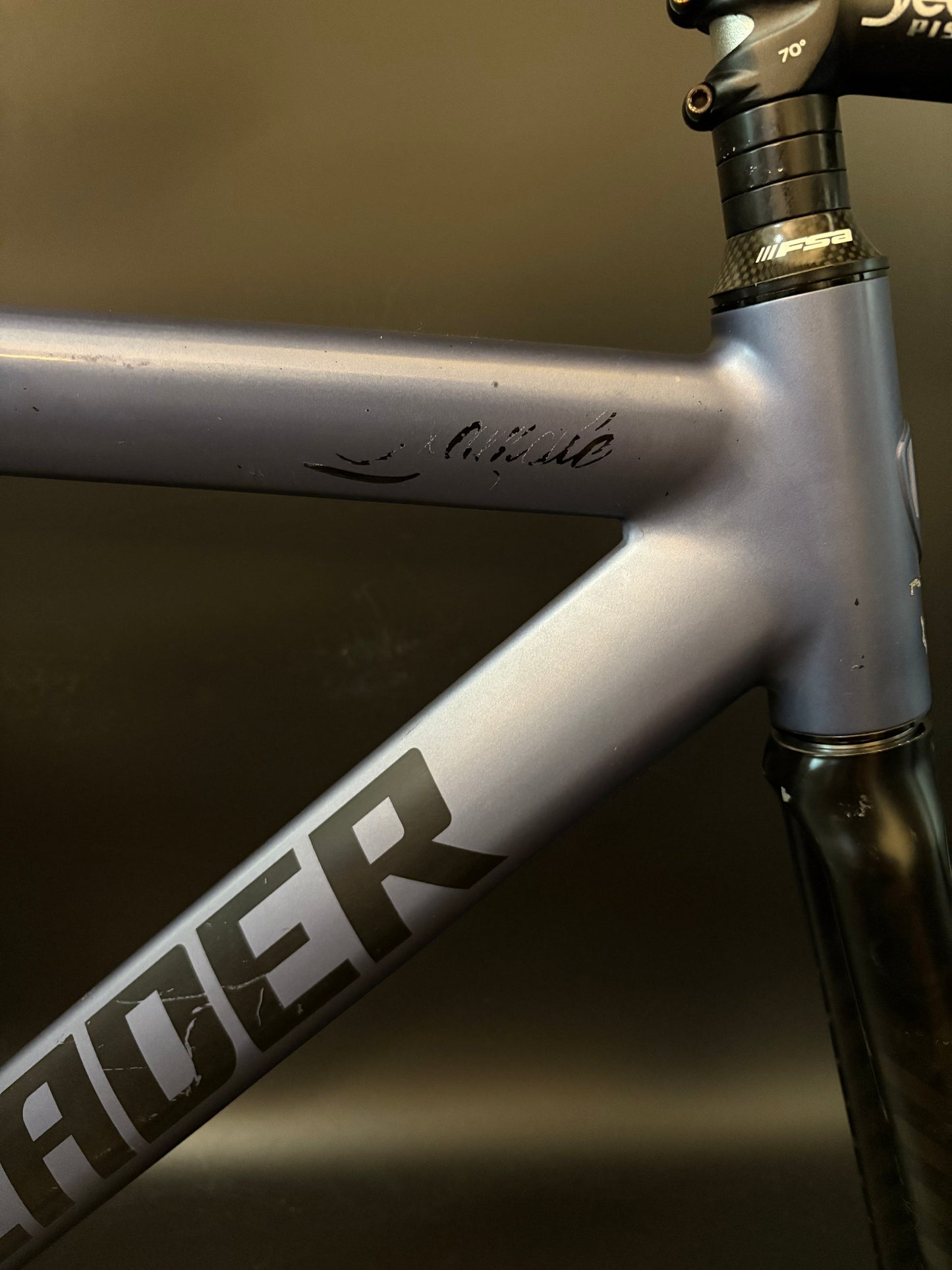 Leader 725 Frameset Pearlescent Blue 55cm