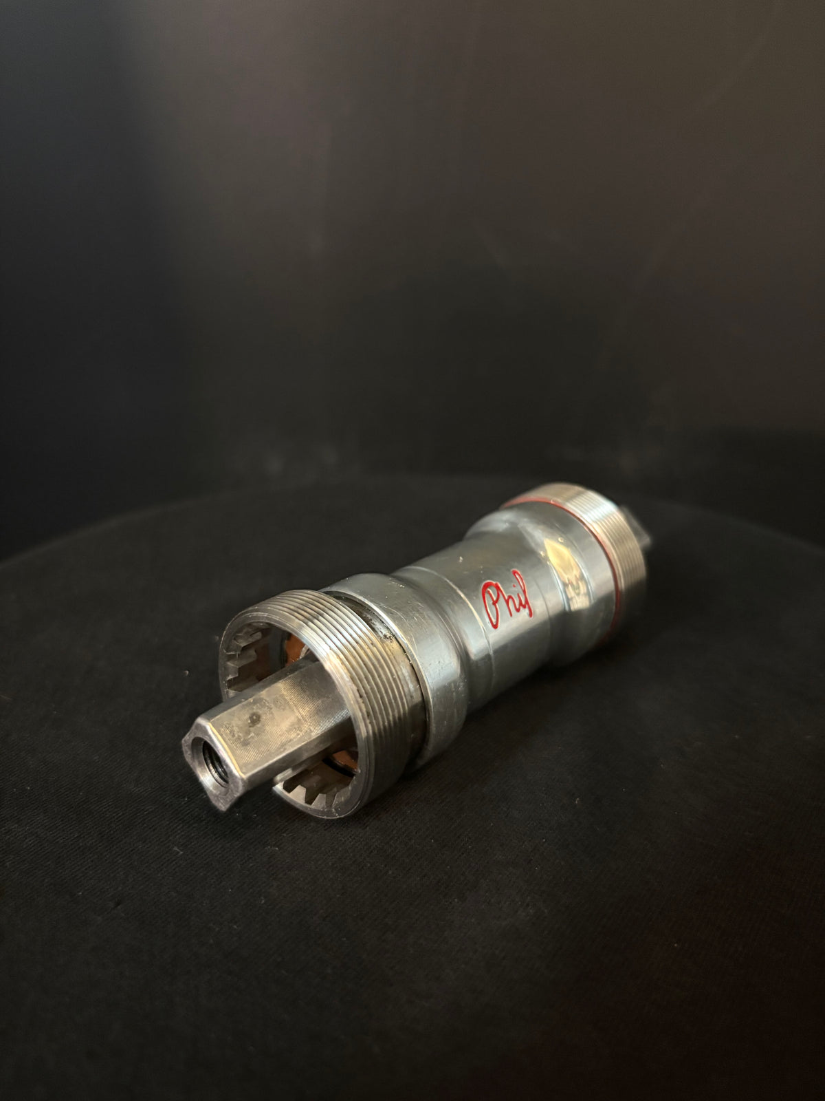 Phil Wood Square Taper Bottom Bracket Silver 111mm JIS