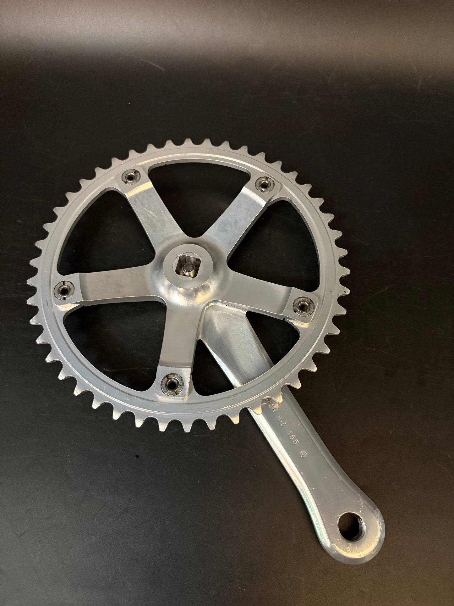 Sugino 75 Crankset Silver 165mm 46t