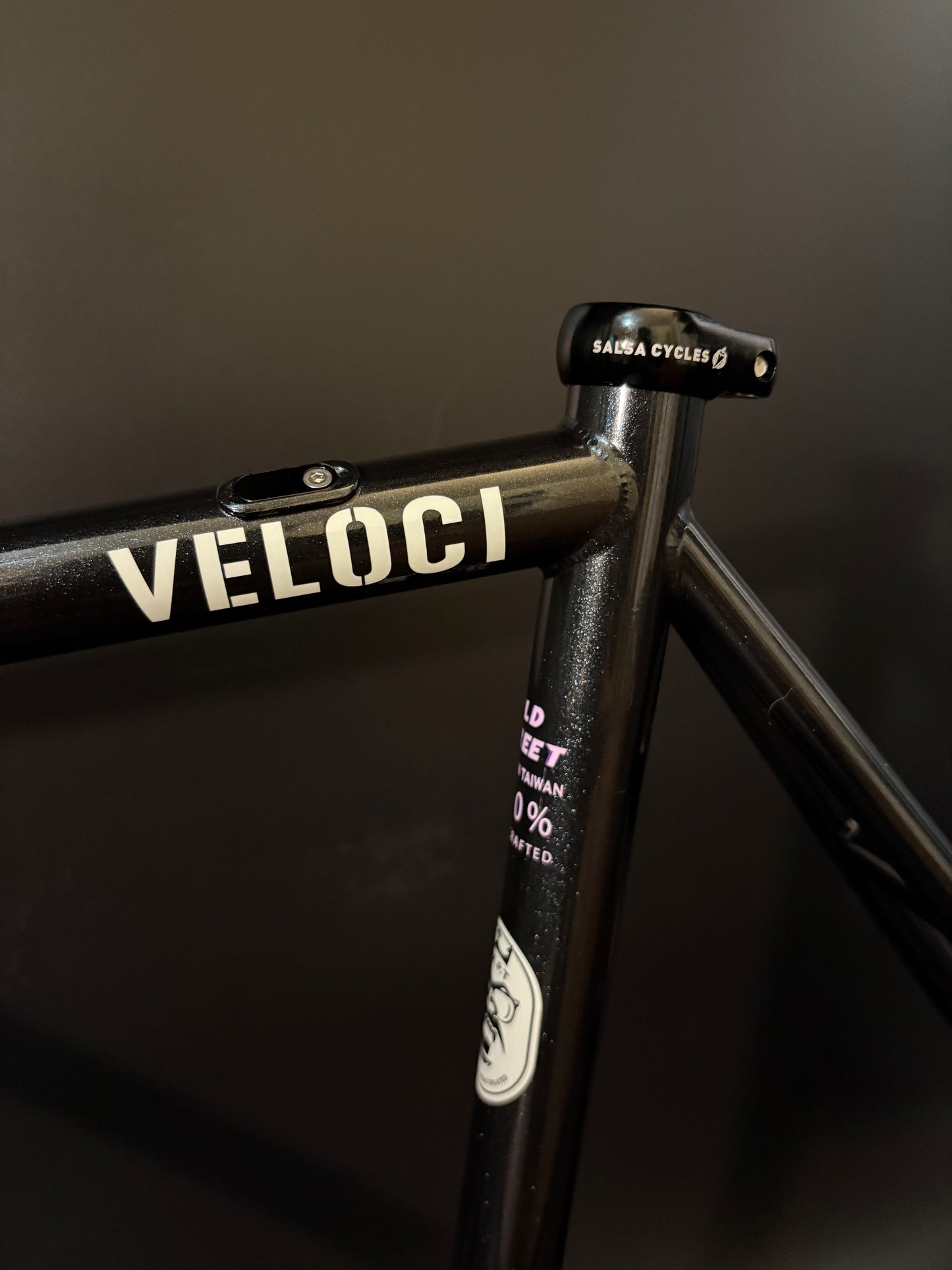 Veloci Old Street Frameset Glitter Black 54cm Medium
