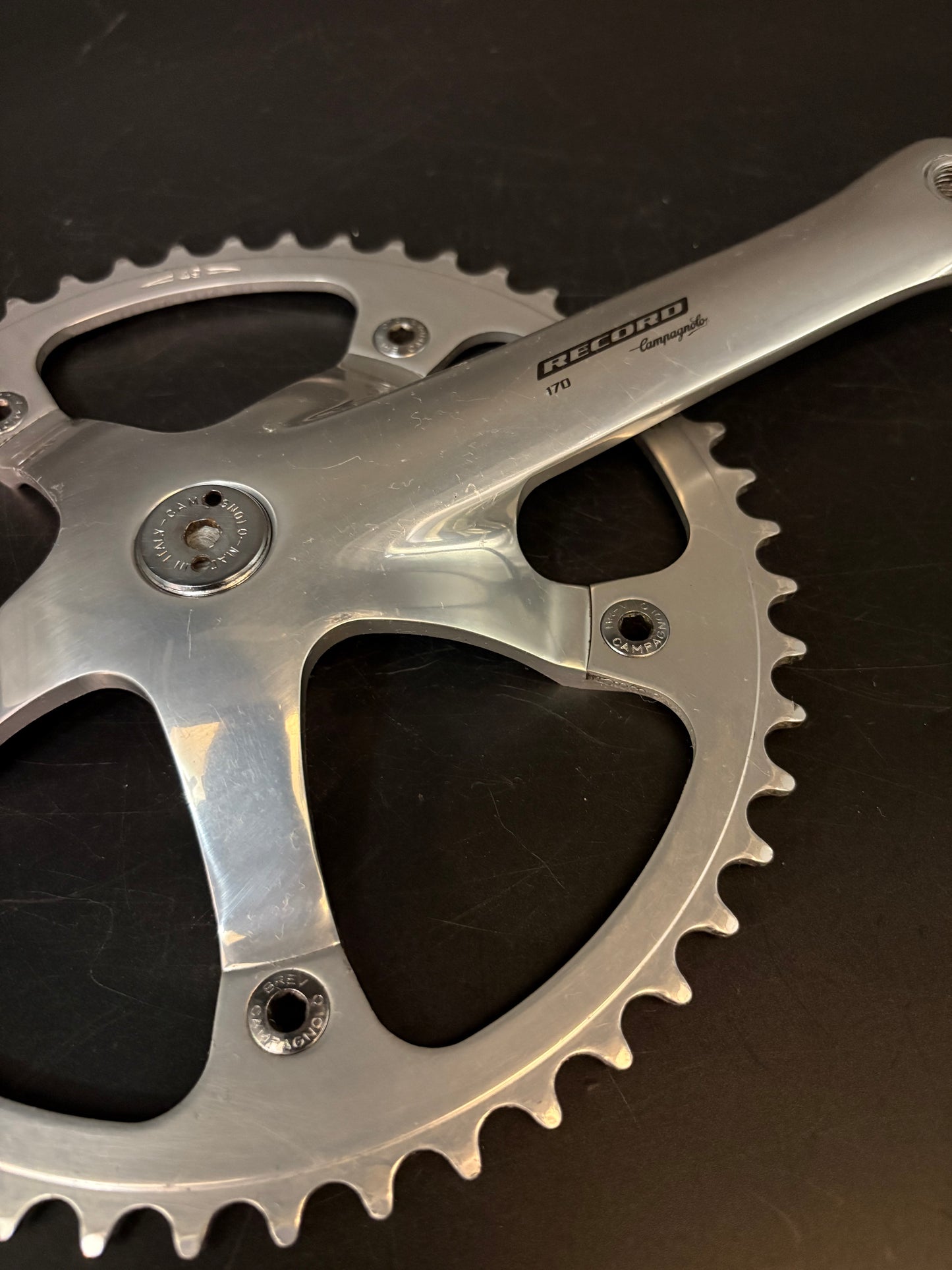 Campagnolo Record Pista Crankset Silver 170mm 49t