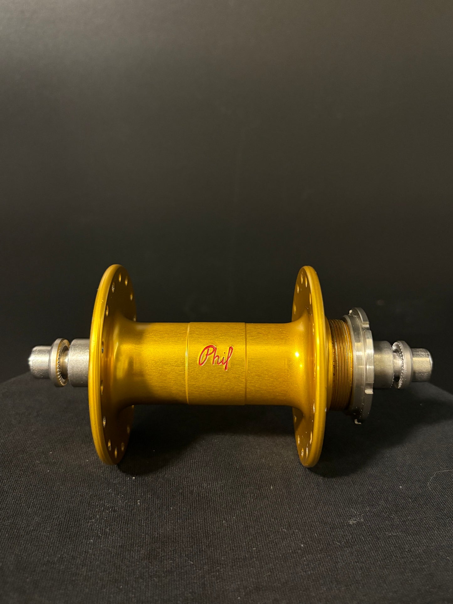 Phil Wood High Flange Track Hubs Gold 32h