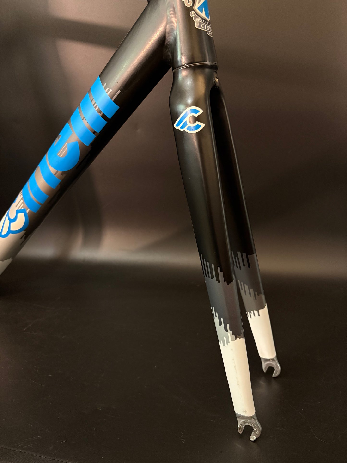 Cinelli Mash Histogram Frameset Black/Blue 53cm