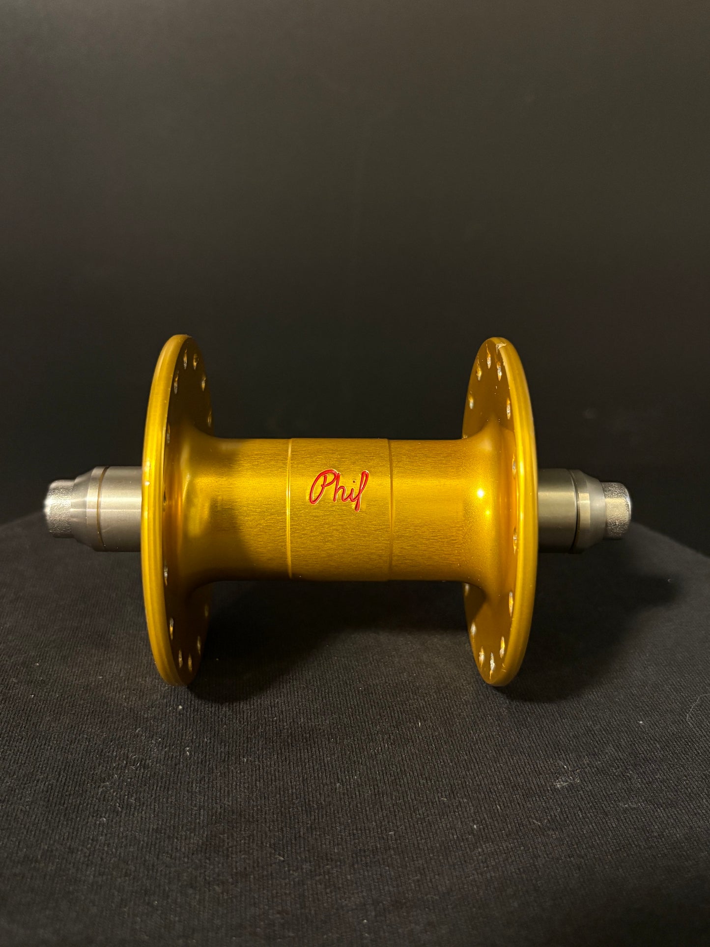 Phil Wood High Flange Track Hubs Gold 32h