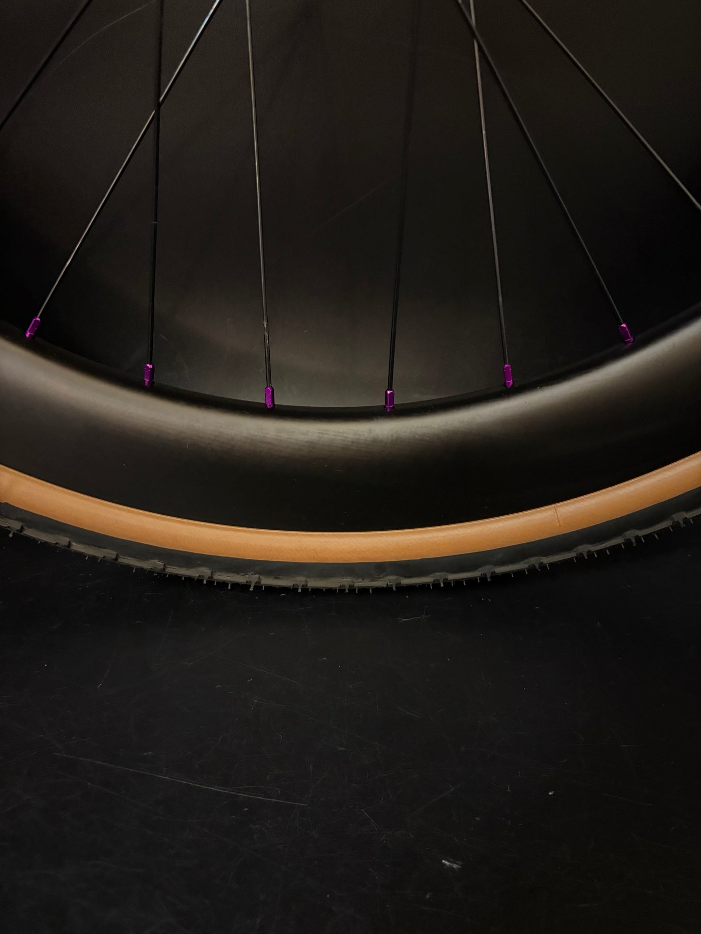 Light Bicycle 55/65mm Carbon / Phil Wood Pro HF Wheelset Purple 32h
