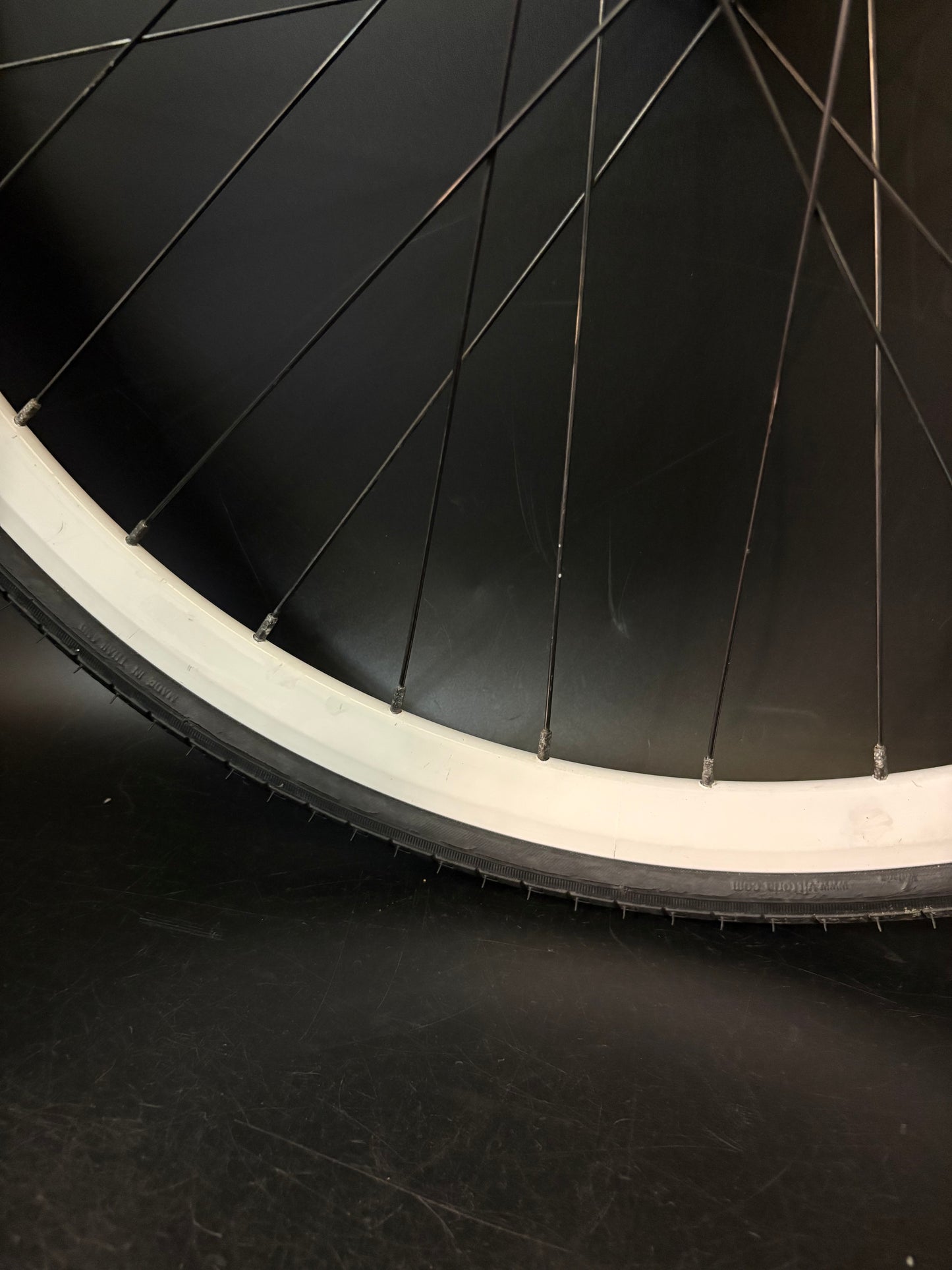 Velocity Deep V White / Dura Ace 7600 HF Rear Wheel 32h
