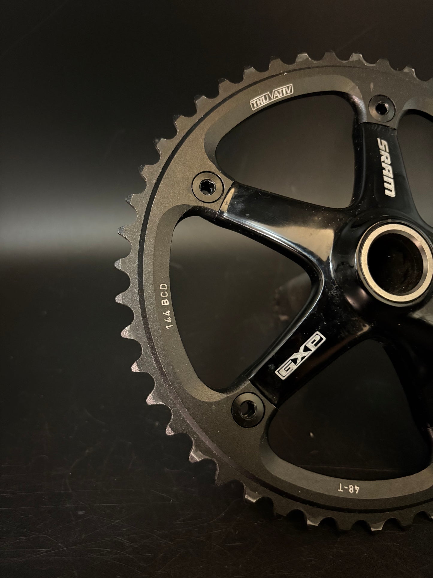 Sram Omnium Crankset Black 170mm 48t