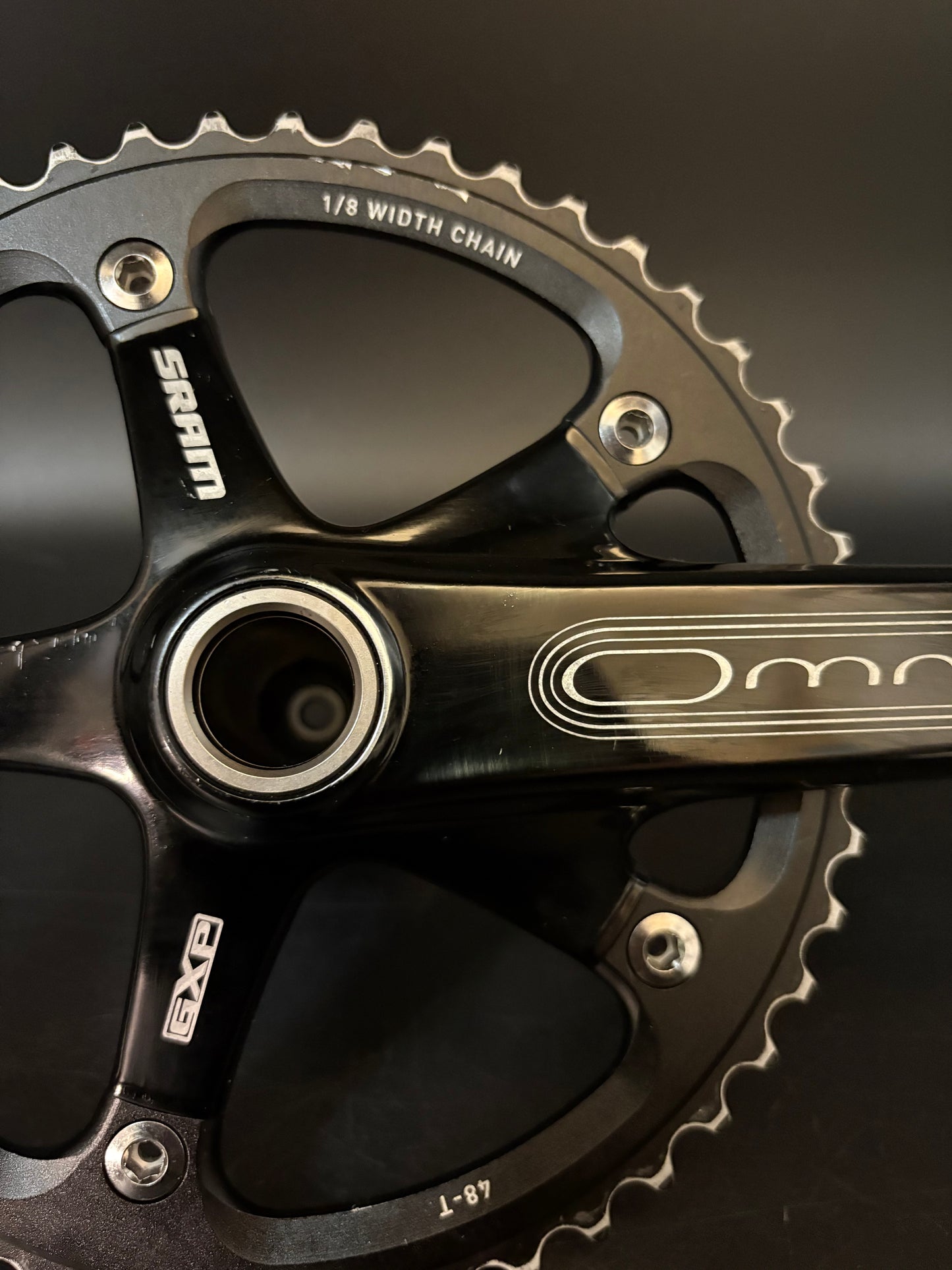 Sram Omnium Crankset Black 165mm 48t