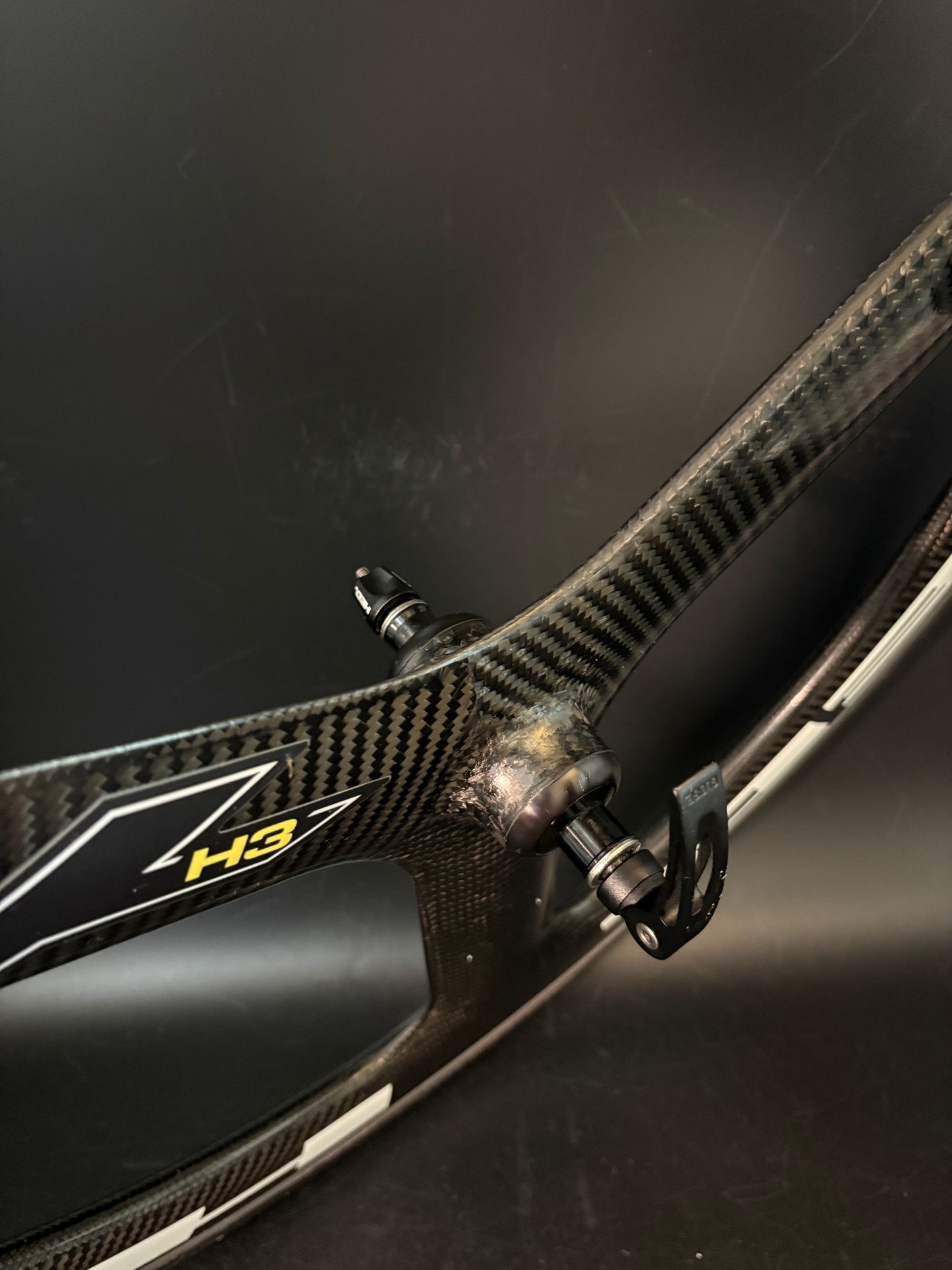 HED H3+ Tri Spoke Front Wheel Carbon Clincher