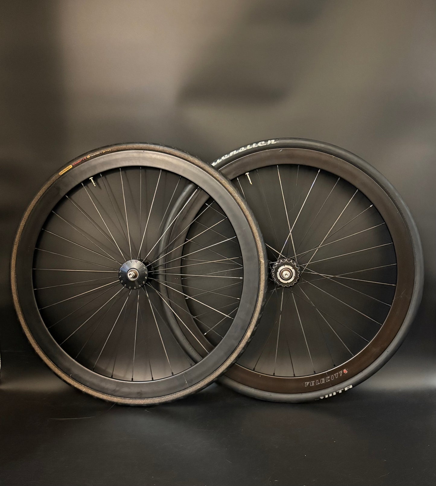 Velocity B43 Black / Phil Wood Wheelset 32h