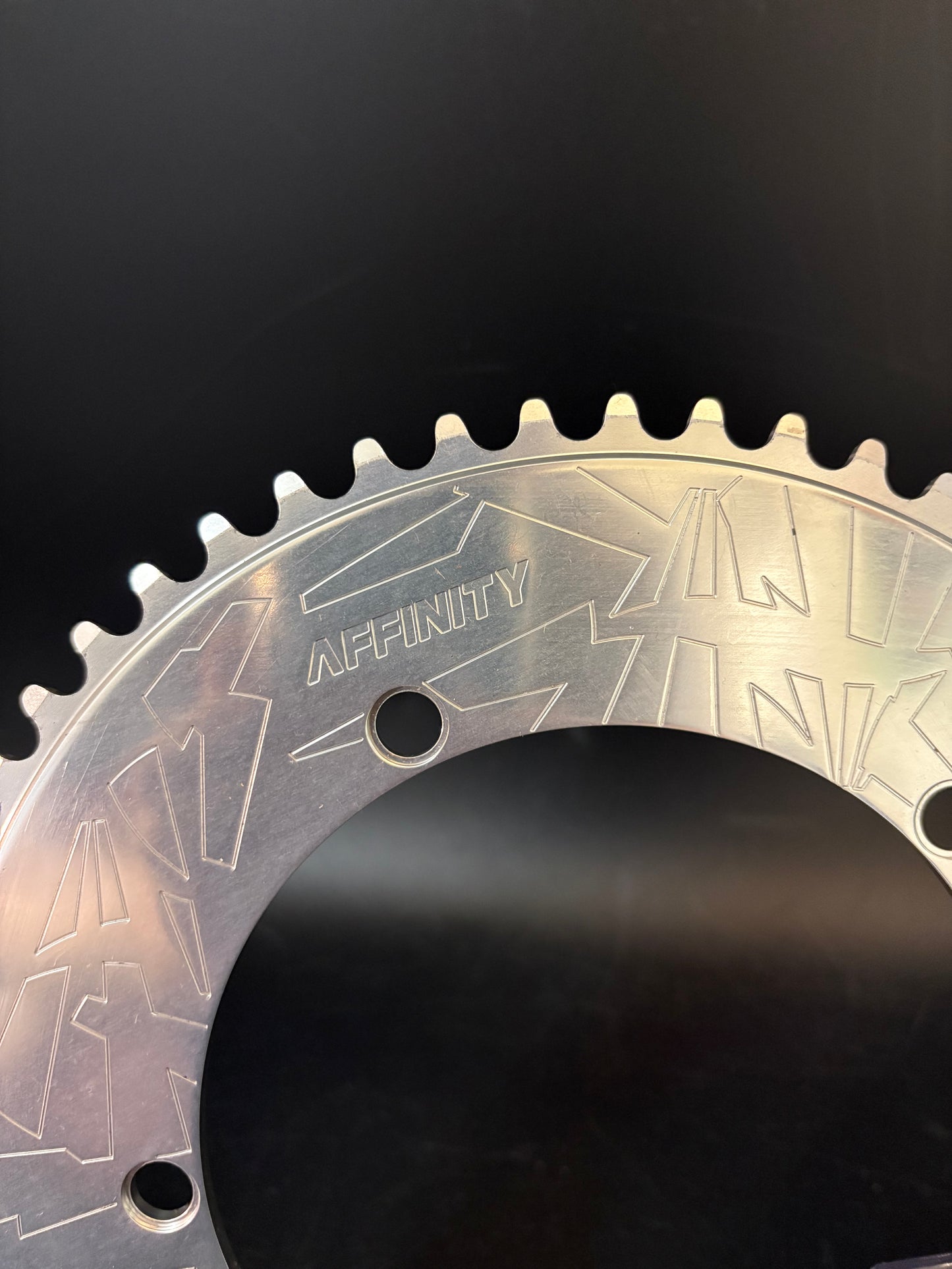 Affinity Pro Track Chainring Silver 55t