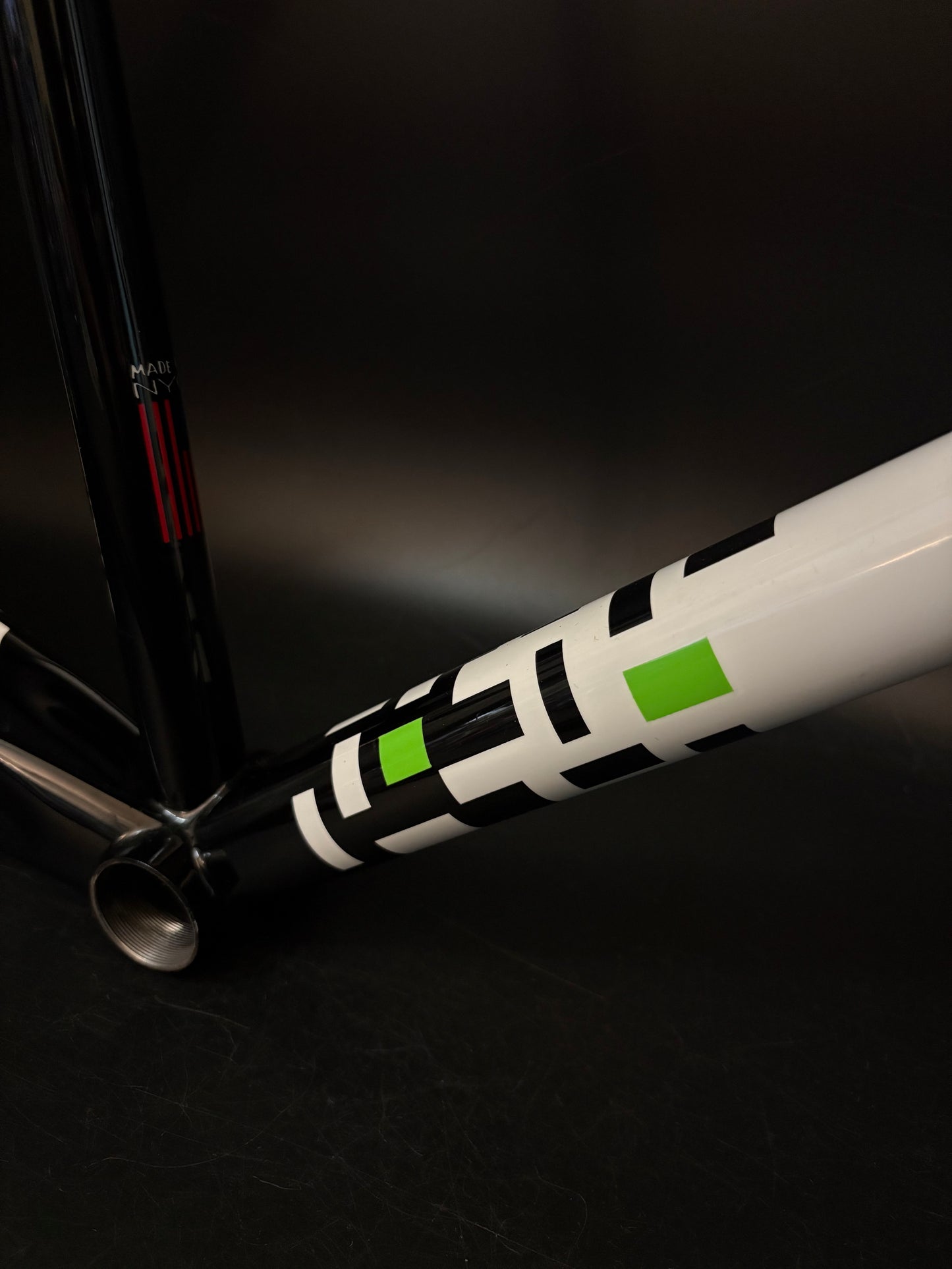 Weis Track Steel Frameset Black/White 58cm