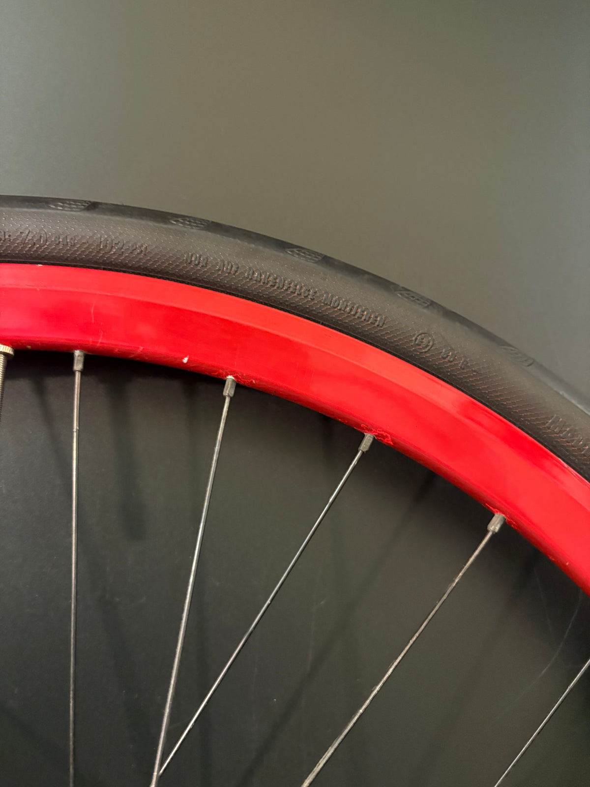 Velocity Deep V / Phil Wood Wheelset Red 32h