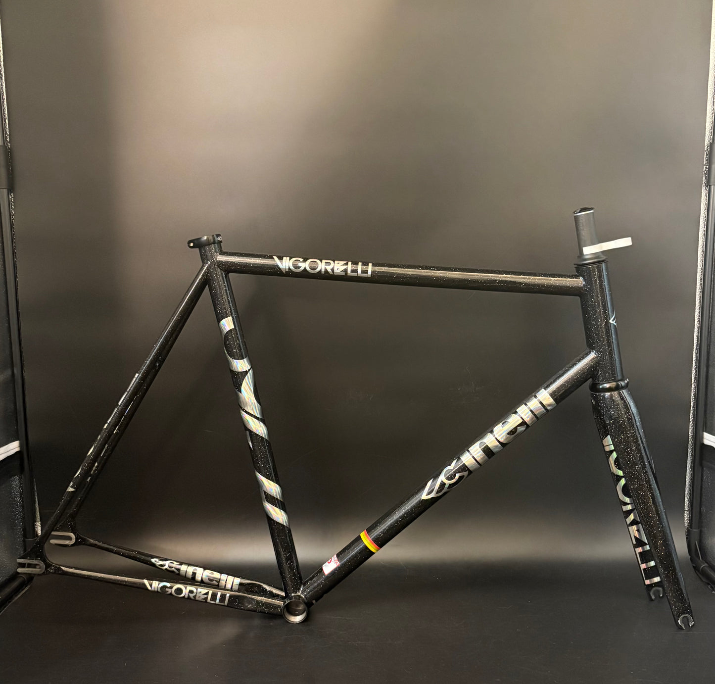 Cinelli Vigorelli Steel Frameset Black Sparkle XL