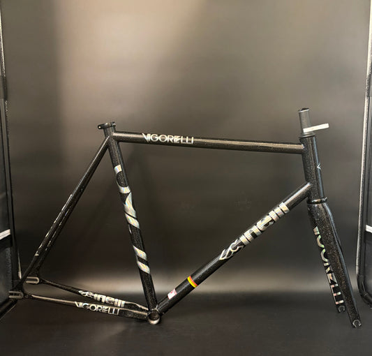 Cinelli Vigorelli Steel Frameset Black Sparkle XL