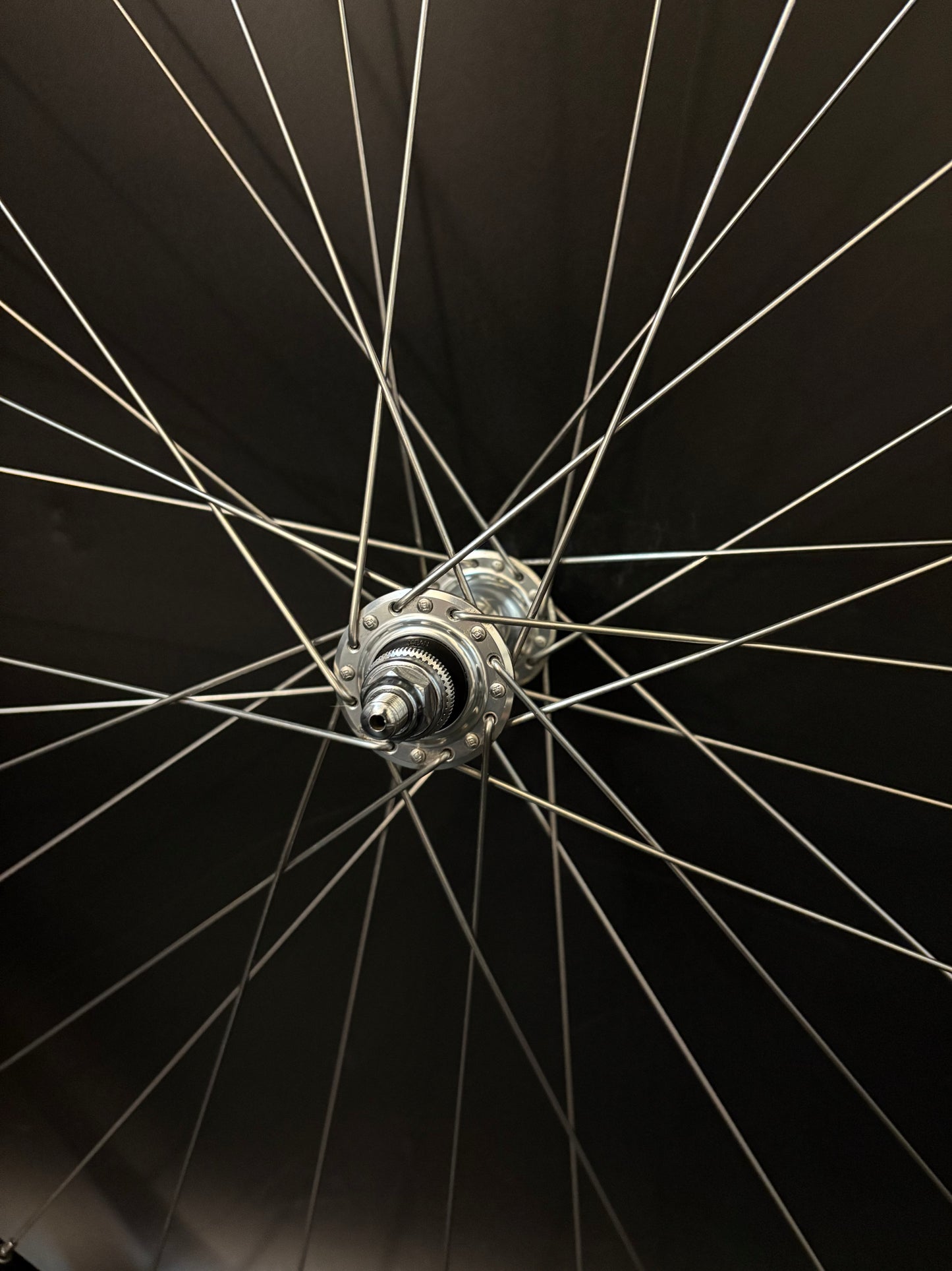 Mavic Open Pro Black Machined / Dura Ace 7710 Low Flange Wheelset 32h