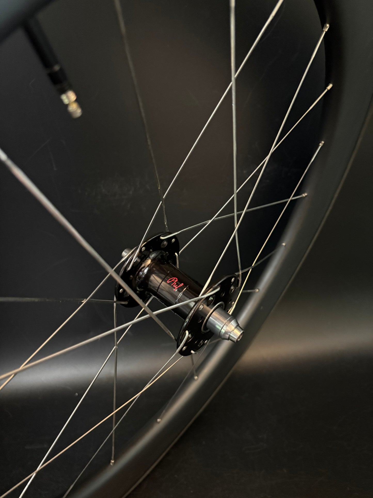 Unbranded Carbon 88mm / Phil Wood Pro Wheelset Black 20h