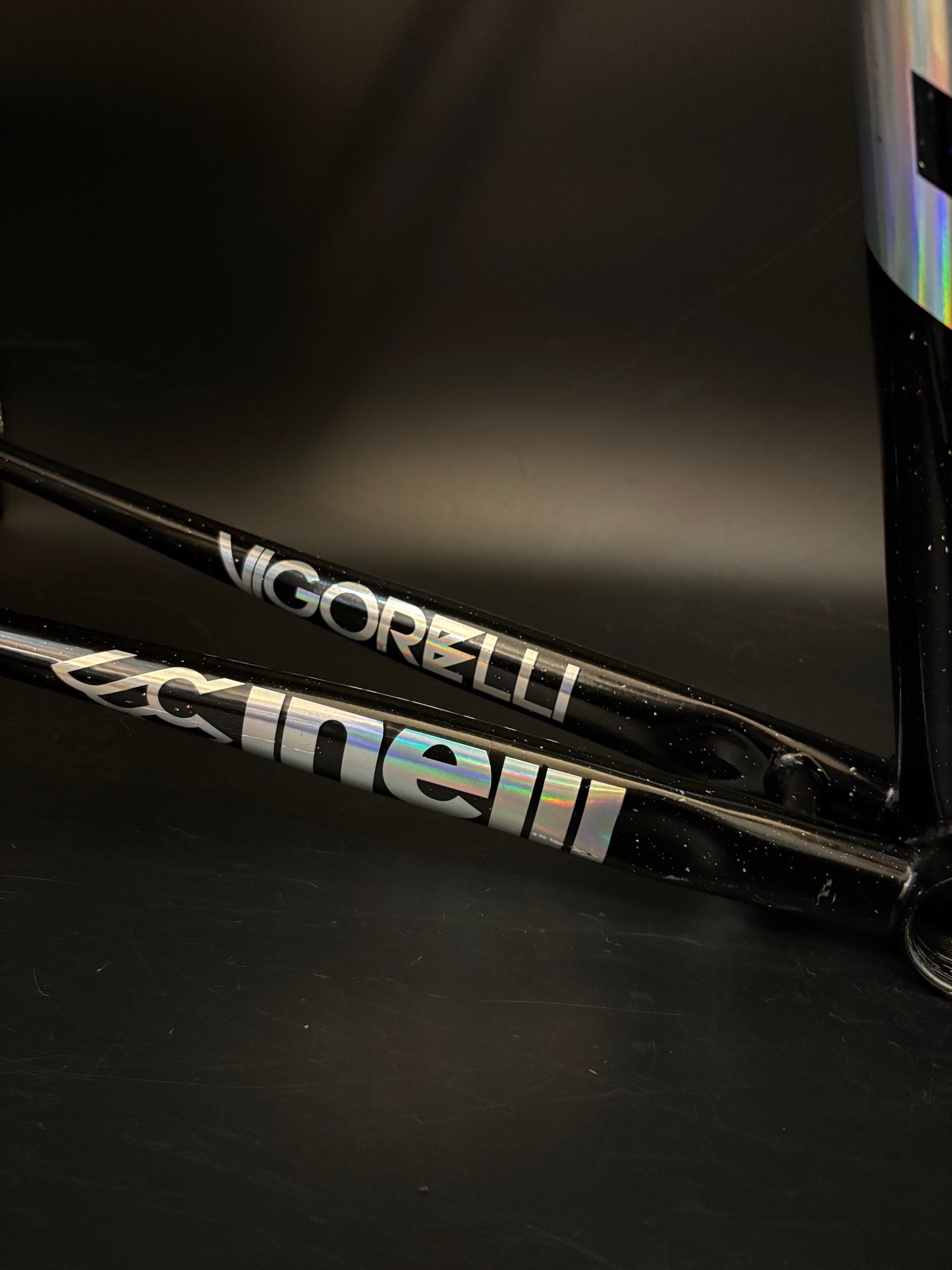 Cinelli Vigorelli Steel Frameset Black Sparkle L