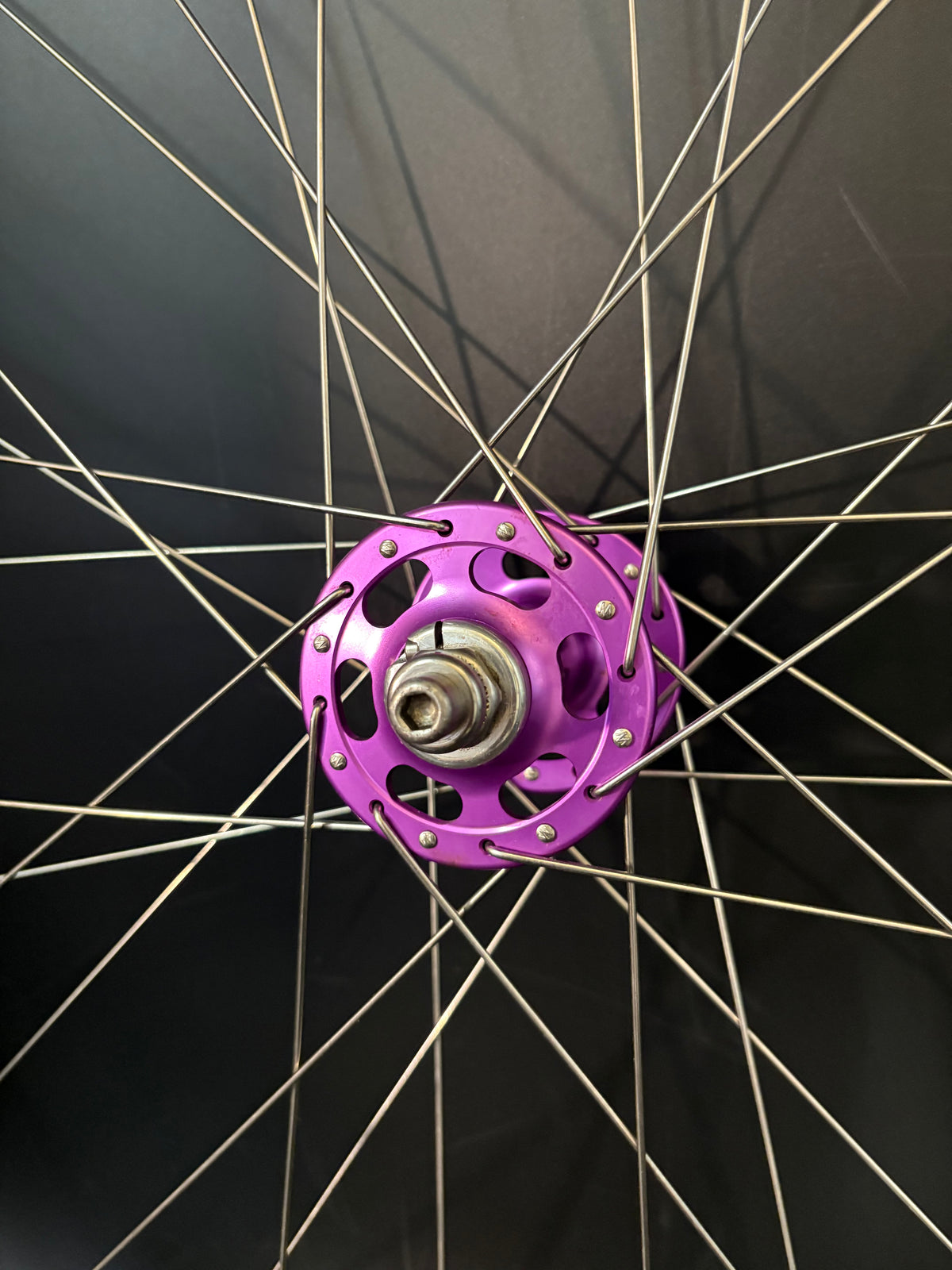 H Plus Son Tb14 Silver / Paul Components Purple Wheelset 32h