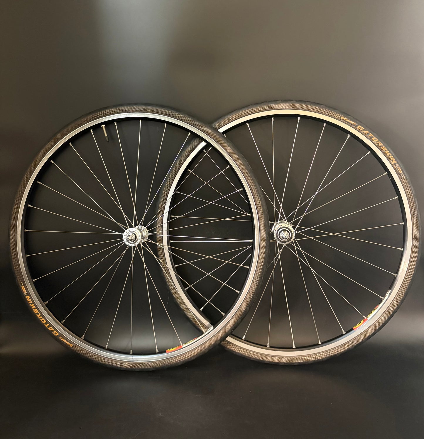 Mavic Open Pro Black / Dura Ace LF 7710 Wheelset 28h
