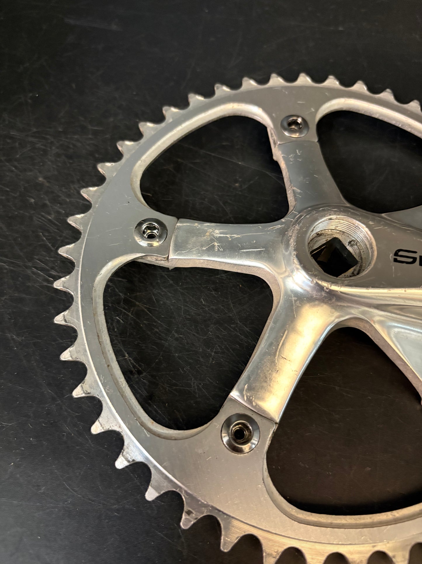Sugino Messenger Crankset Silver 165mm 46t 130bcd