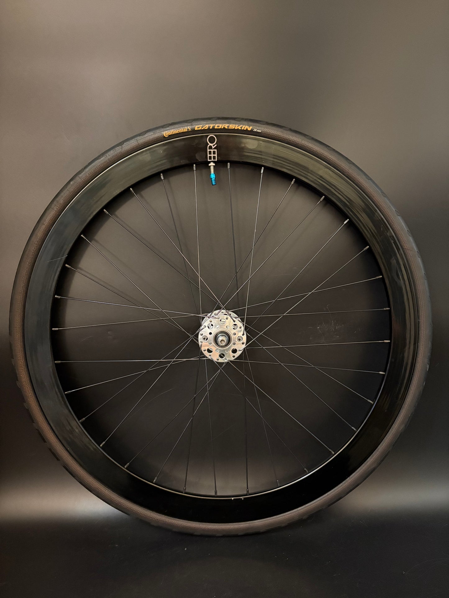 H Plus Son Eero Black / Phil Wood Pro HF Silver Wheelset 32h