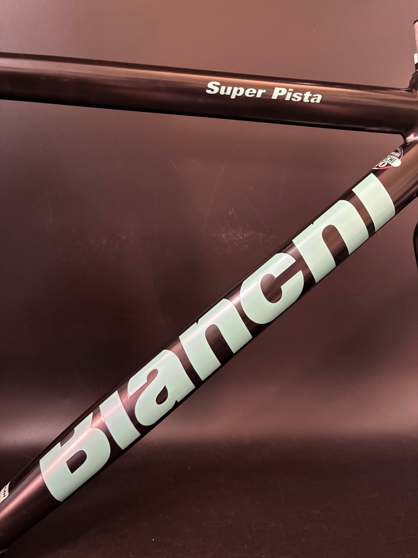 Bianchi Super Pista Frameset Black/Celeste 53cm