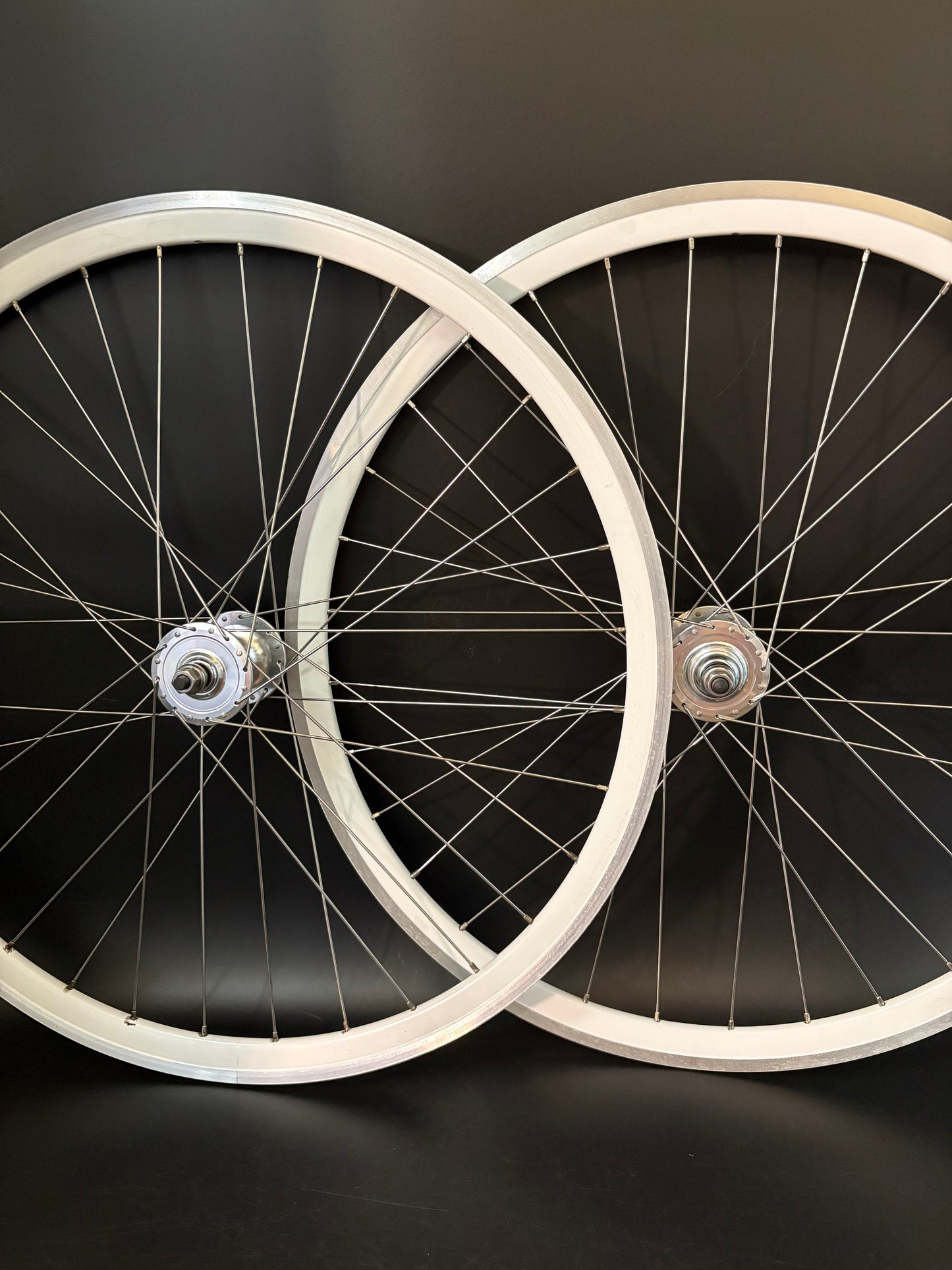 Shroom Components White Machined Wheelset 32h