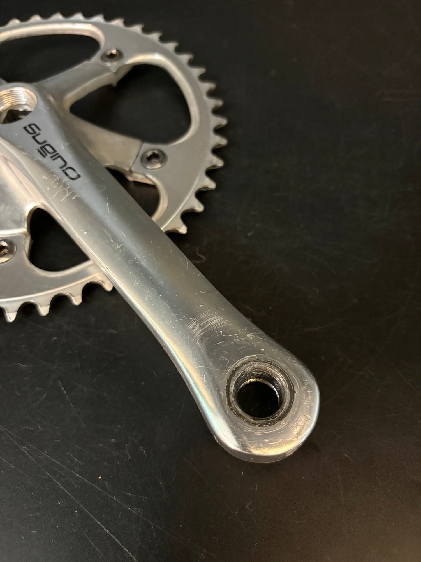 Sugino Messenger Crankset Silver 165mm 46t 130bcd