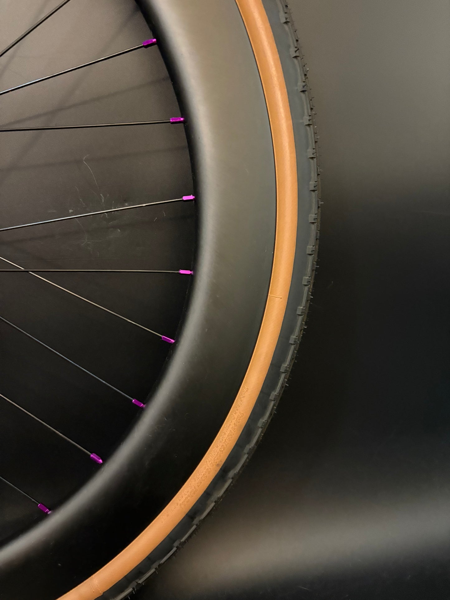 Light Bicycle 55/65mm Carbon / Phil Wood Pro HF Wheelset Purple 32h
