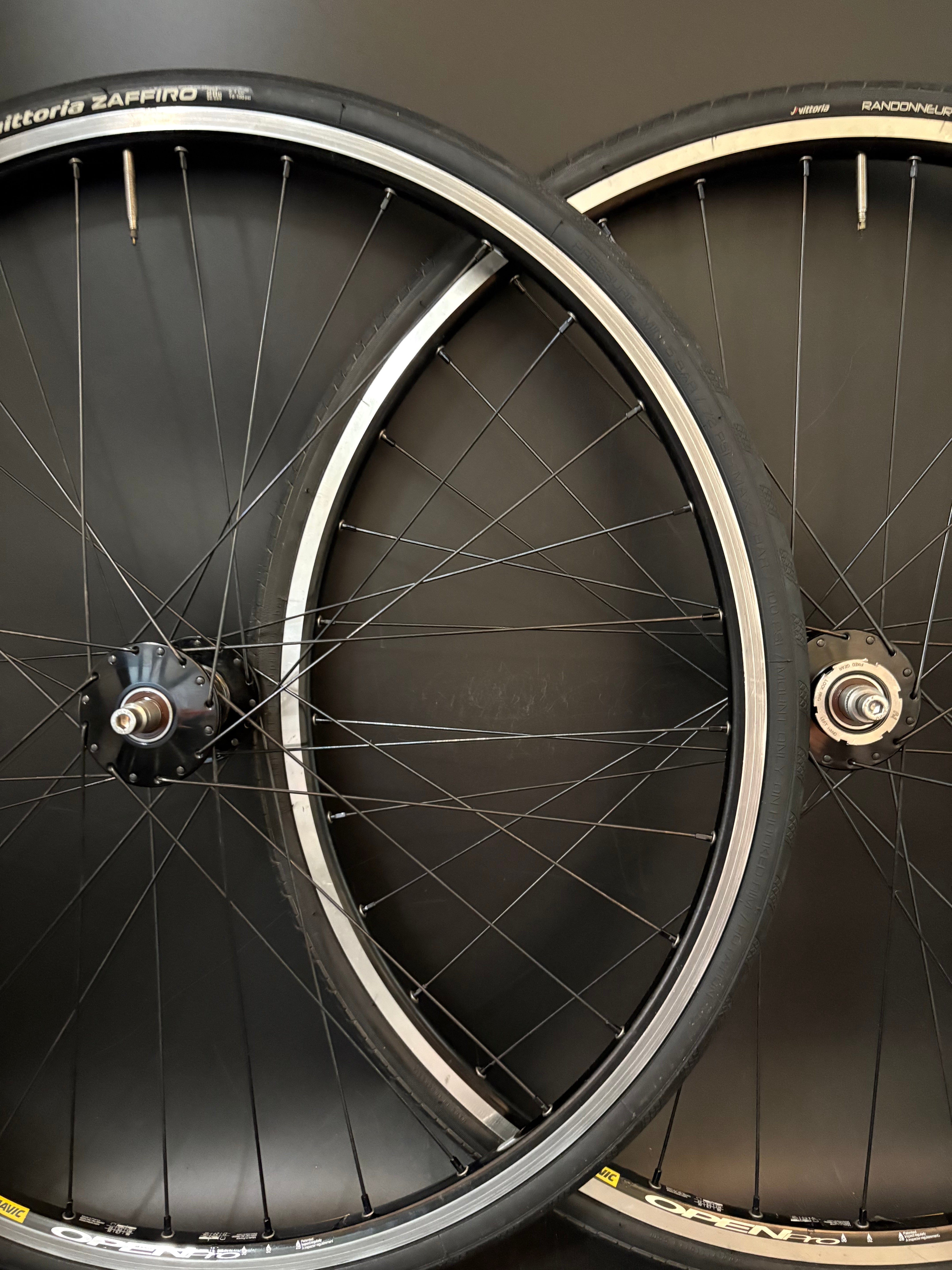 Mavic Open Pro / Phil Wood HF Wheelset Black 32h – Track Lab