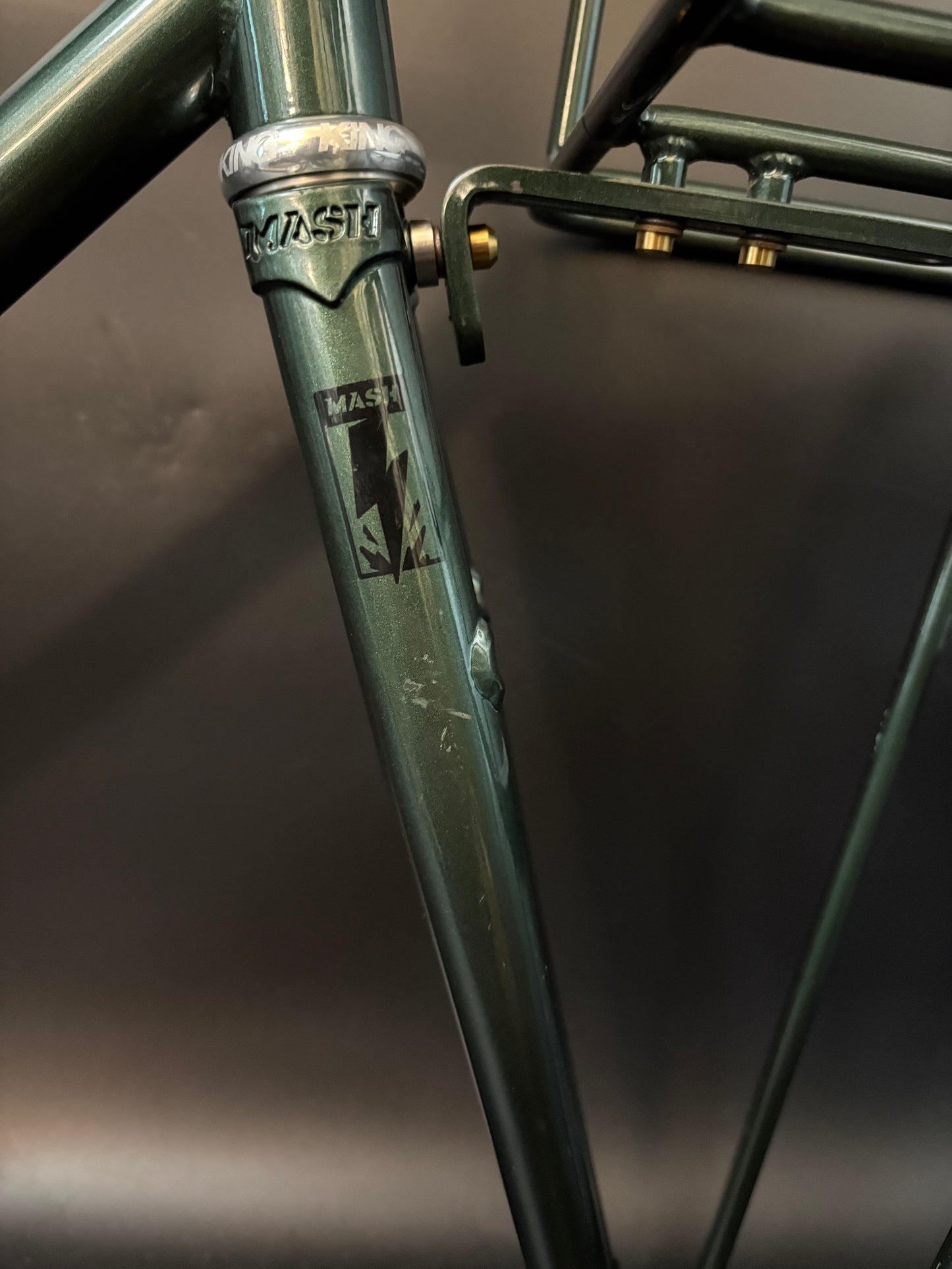 Mash Steel Frameset Green 55cm w/ Mash Rack + Camo ILE x Mash Rack Bag