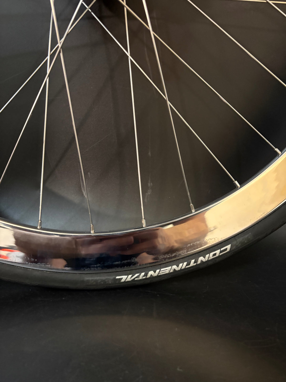 H Plus Son Formation Face Mirror Polish / Suntour Superbe Rear Wheel 32h