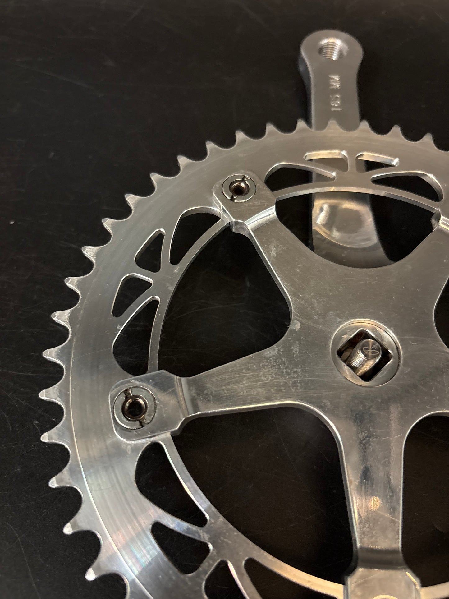 Phil Wood Track Crankset Silver 165mm 48t