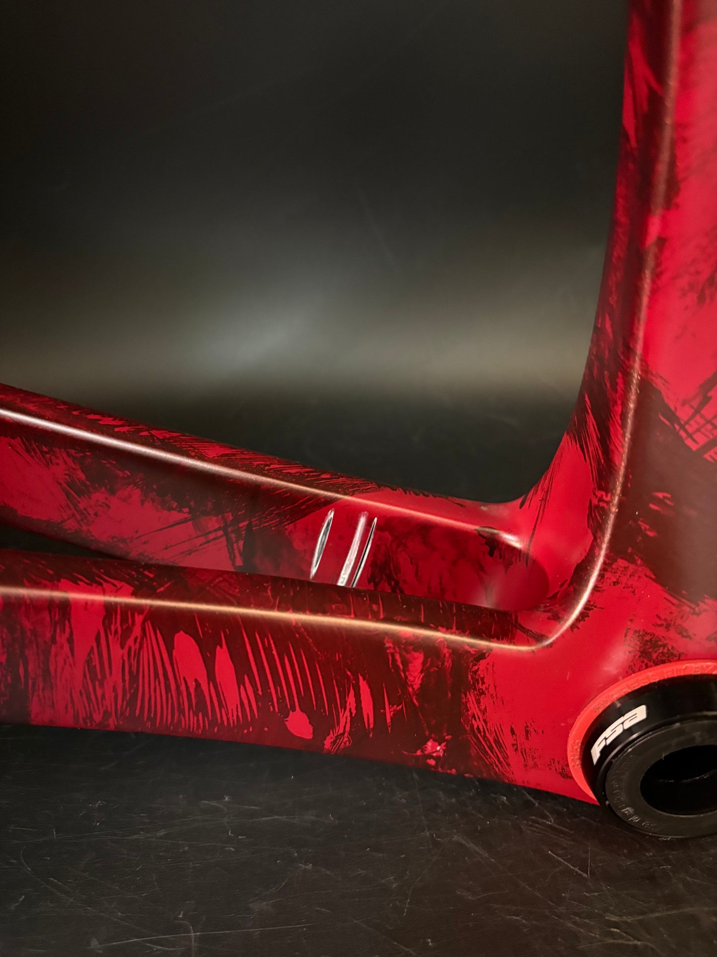 Hedrick Carbon Frameset Red Marble 50cm ST 56cm TT