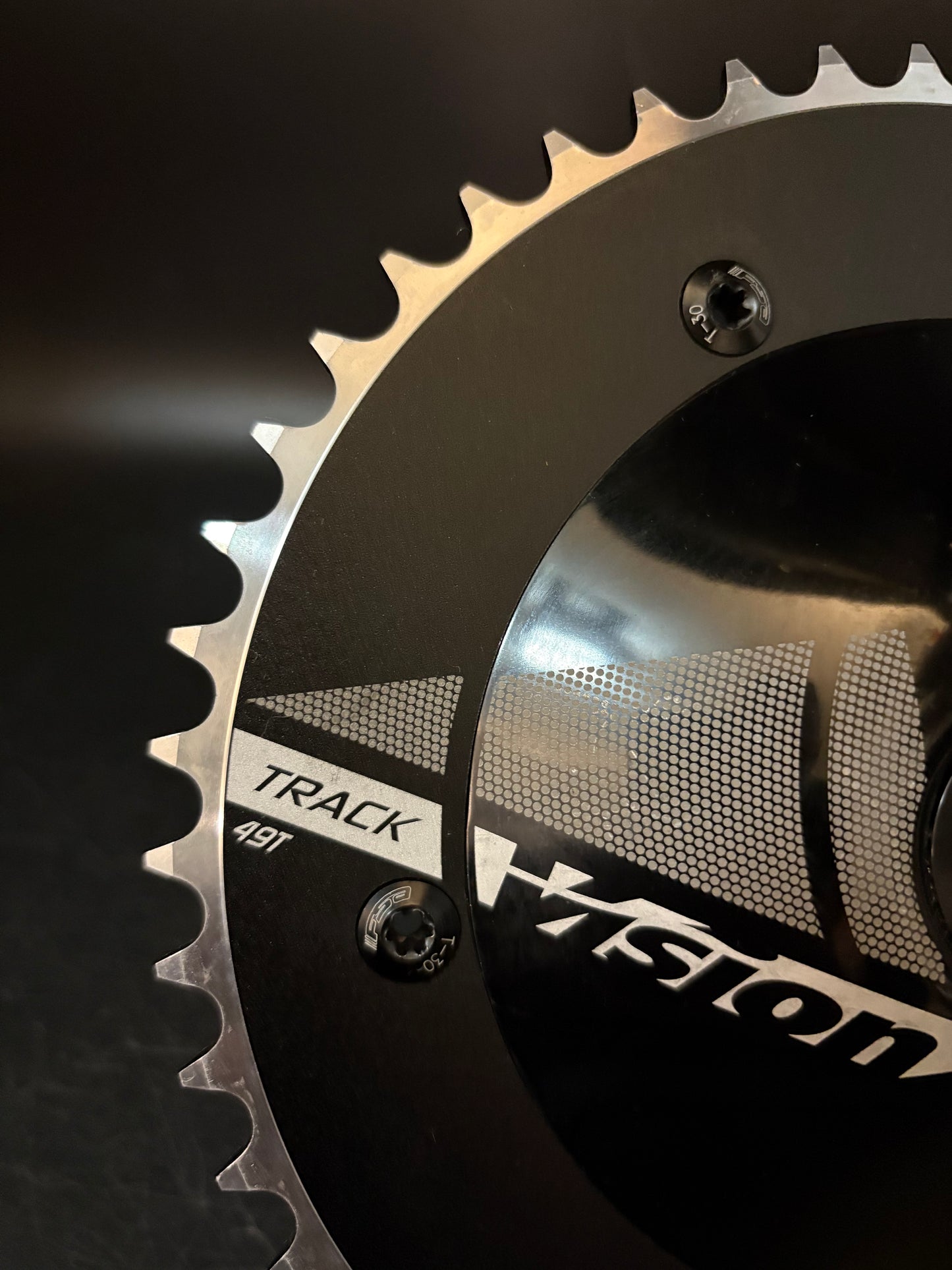 Vision Evo Track Crankset Black 165mm 49t