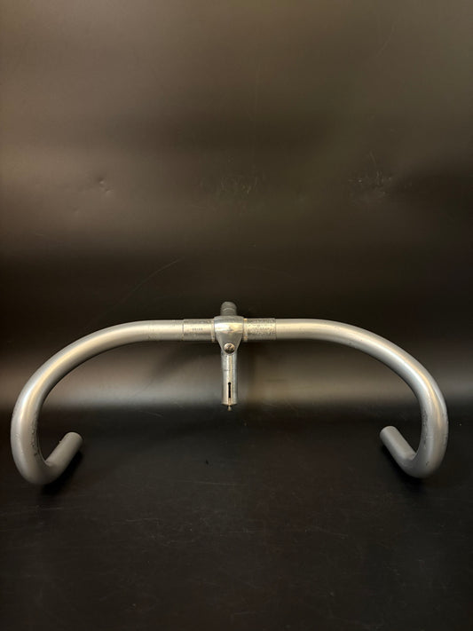 Cinelli Criterium Drop Handlebar Silver 40cm 26.0 + Cinelli Quill Stem 130mm