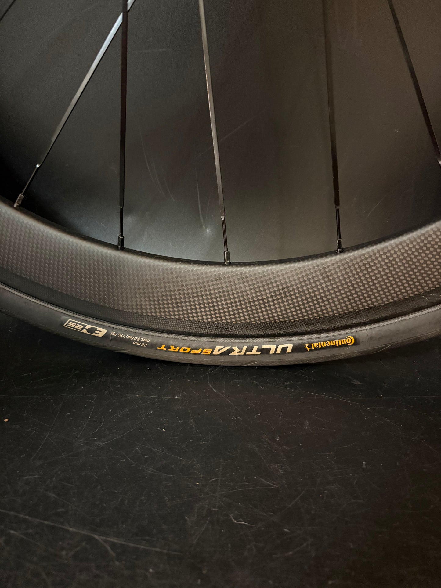 Unbranded Carbon Clincher 50mm / Novatec Rear Wheel 24h