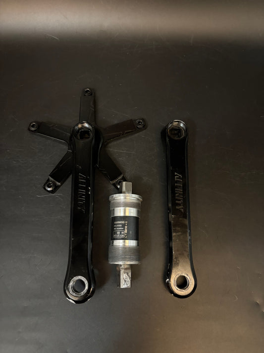 Affinity Track Pro Cranks Black 170mm