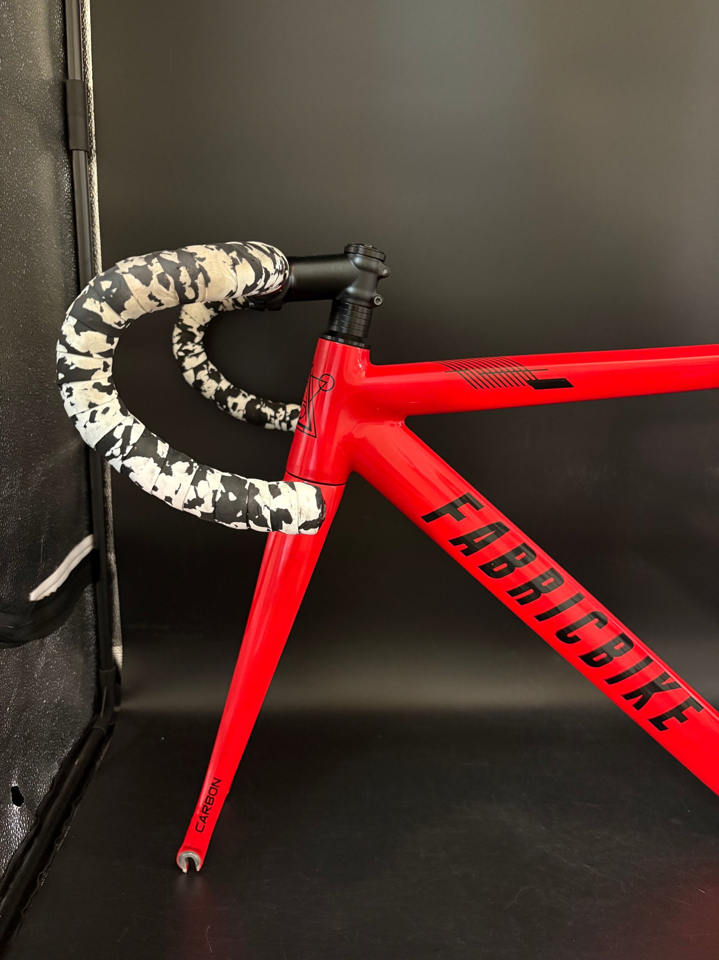 Fabricbike Aero Frameset Red 54cm w/ Stem + Drops