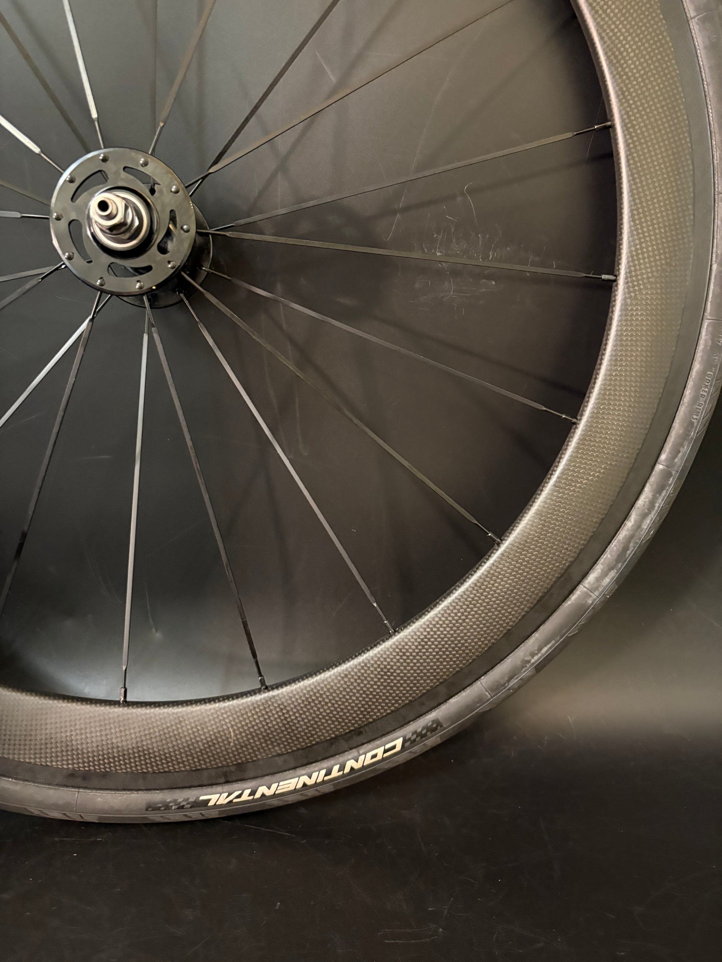 Unbranded 50mm Carbon Clincher / Novatec Wheelset 20/24h
